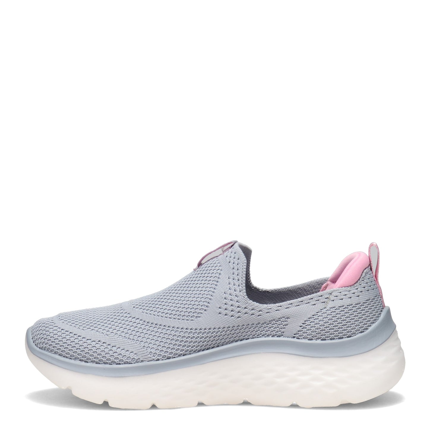 Peltz Shoes Women's Skechers GOwalk Hyper Burst - Solar Winds Slip-On GRAY PINK 124586-GYPK