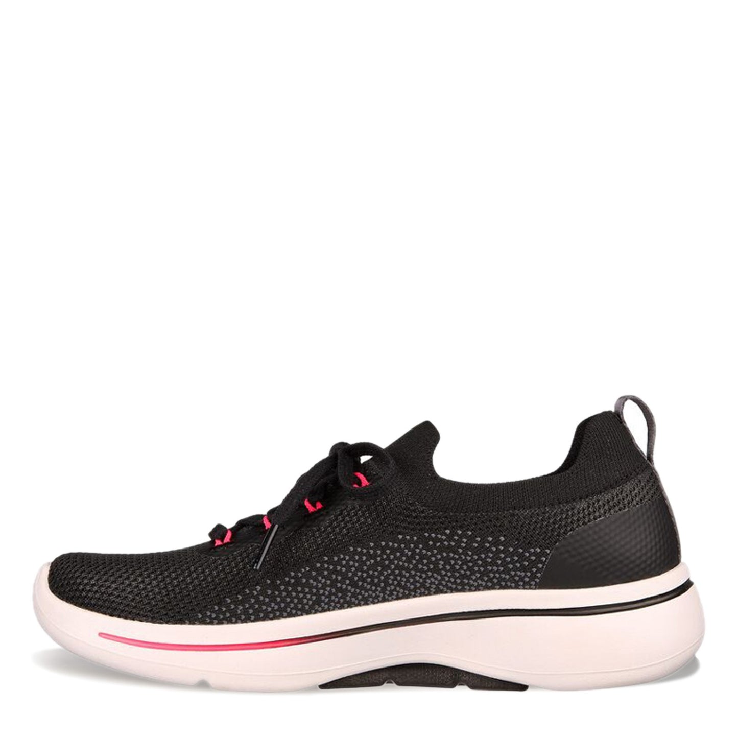 Peltz Shoes Women's Skechers Performance GO WALK Arch Fit - Clancy Sneaker BLACK PINK 124863-BKHP