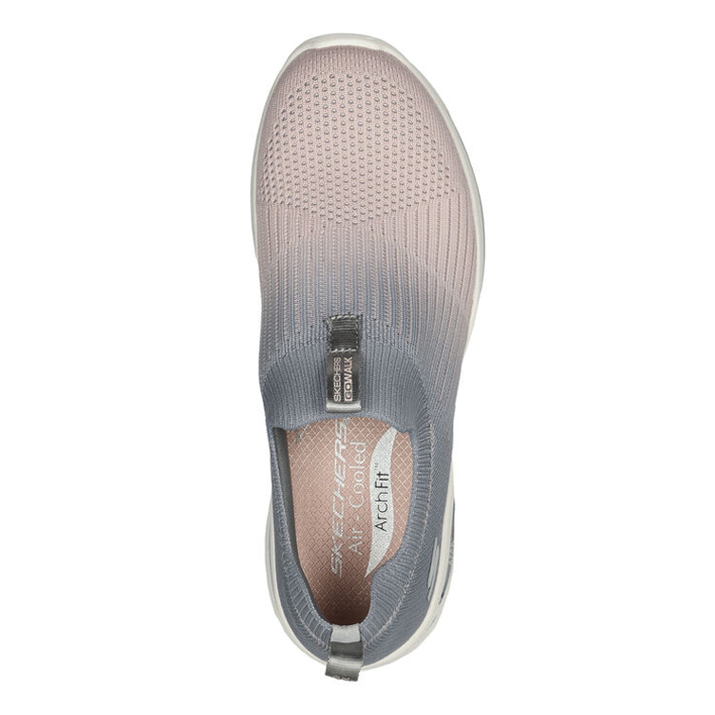 Peltz Shoes Women's Skechers GO WALK Arch Fit - Ocean Vibes Slip-On GREY 124885-GYPK