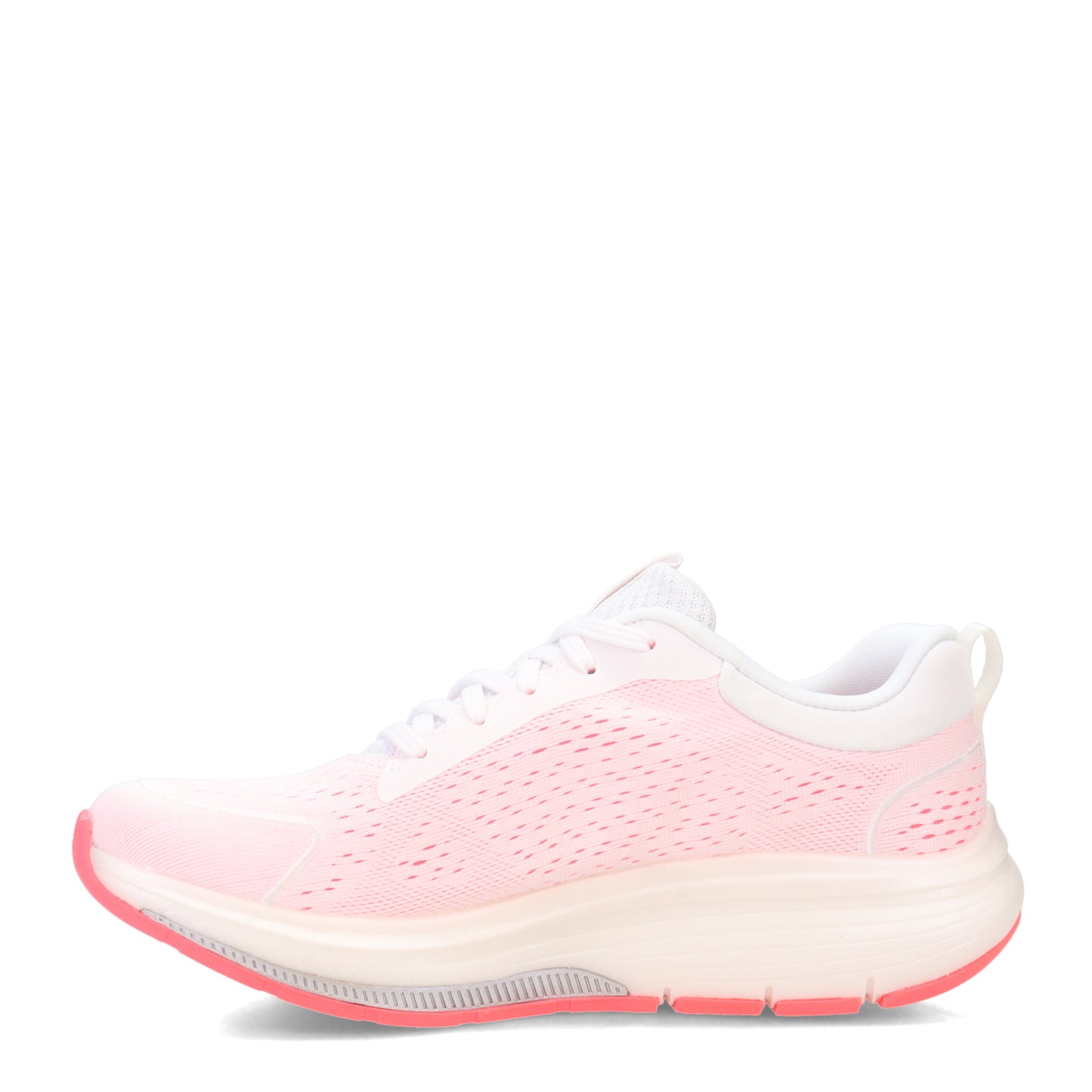 Peltz Shoes Women's Skechers GO WALK Workout Walker Arch Fit - Outpace Walking Shoe WHITE 124933-WCRL
