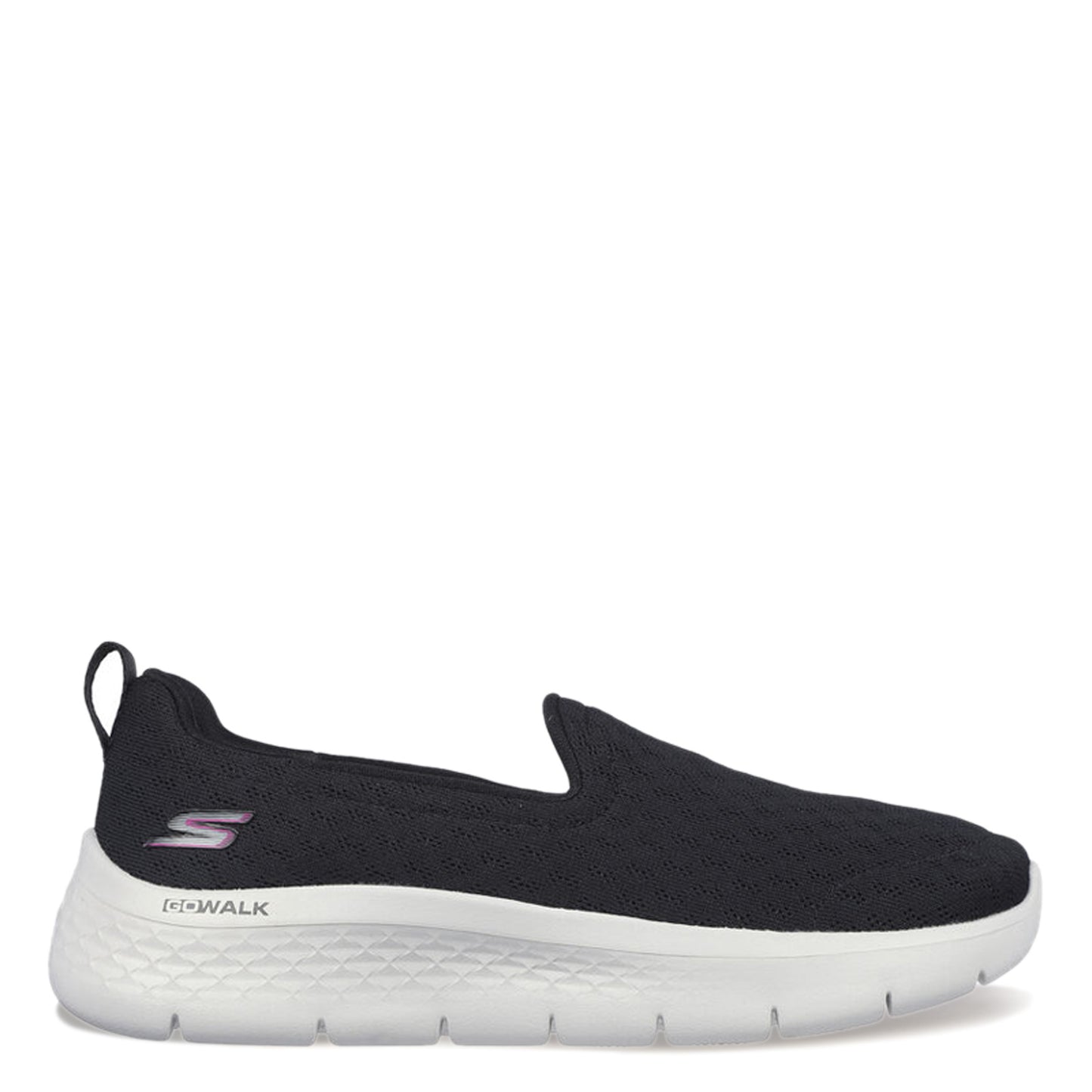 Peltz Shoes Women's Skechers GO WALK FLEX - Ocean Wind Sneaker - Wide Width BLACK 124955W-BLK