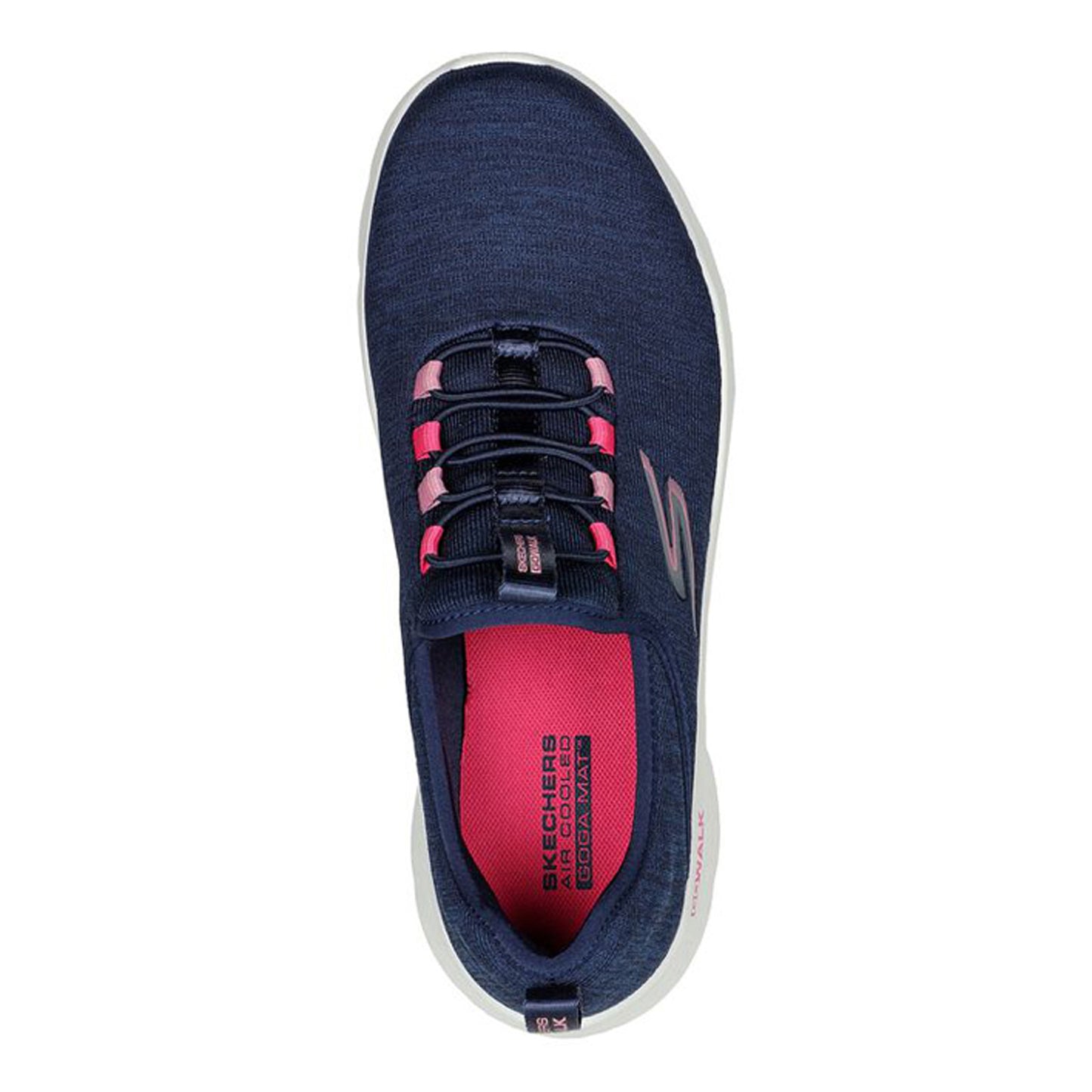 Peltz Shoes Women's Skechers GO WALK FLEX - Lucy Sneaker NAVY 124956-NVY