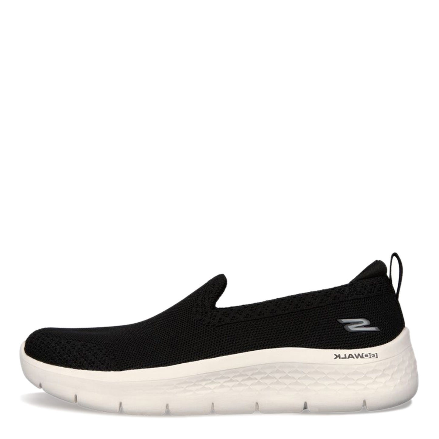 Peltz Shoes Women's Skechers GO WALK FLEX Slip-On Sneaker BLACK / WHITE 124957-BKW