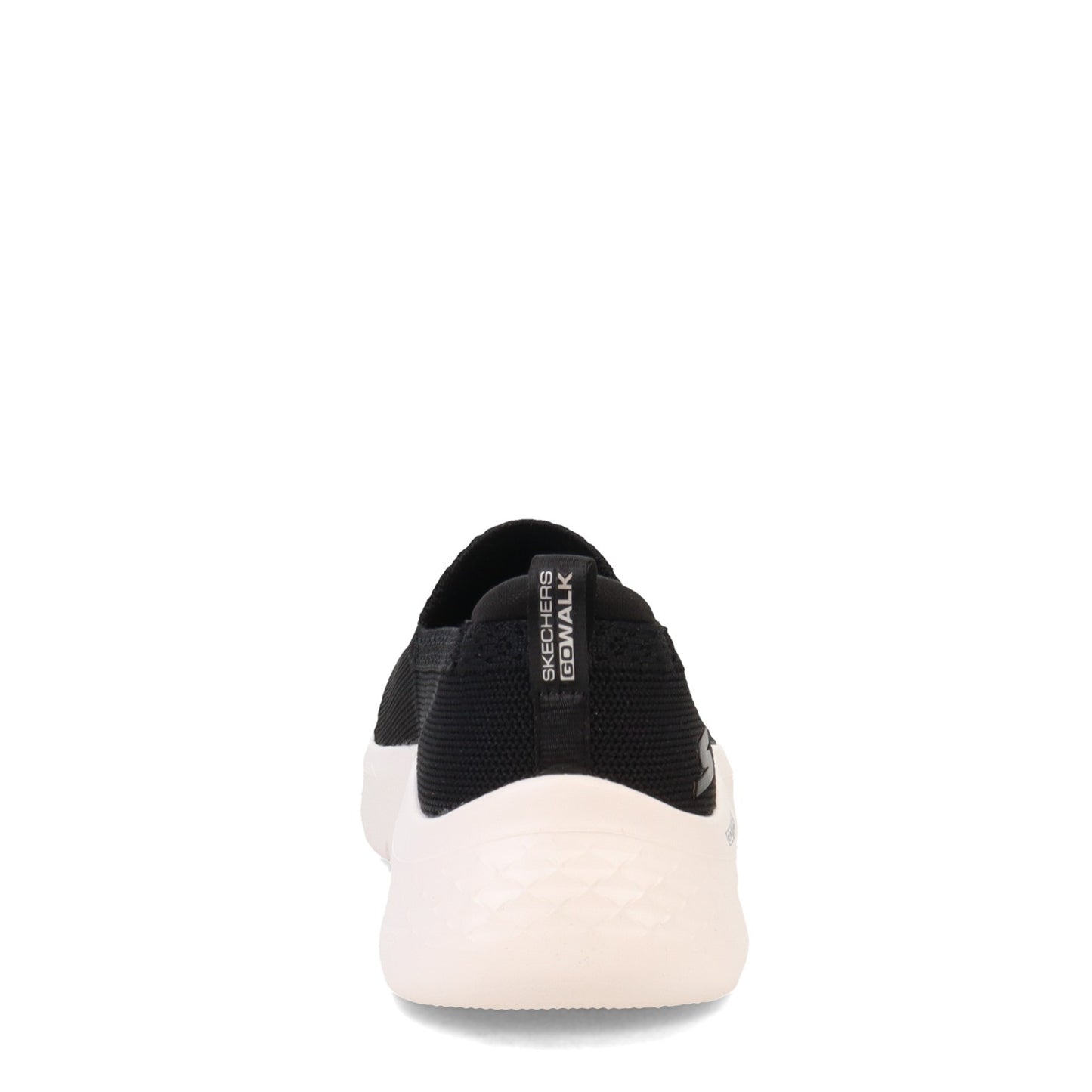 Peltz Shoes Women's Skechers GO WALK FLEX Slip-On Sneaker - Narrow Width BLACK / WHITE 124957NA-BKW