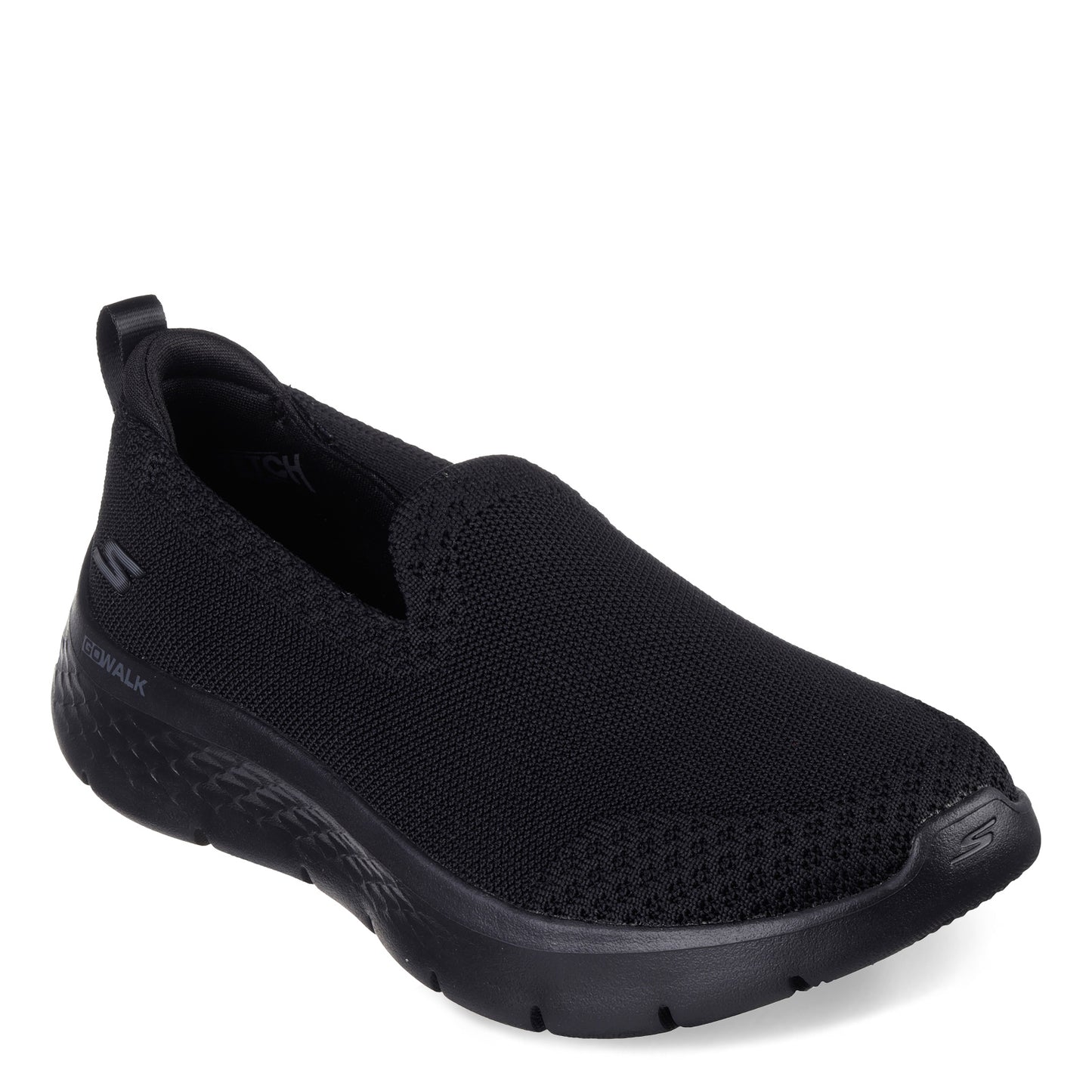 Peltz Shoes Women's Skechers GO WALK FLEX Slip-On Sneaker - Wide Width BLACK 124957W-BBK