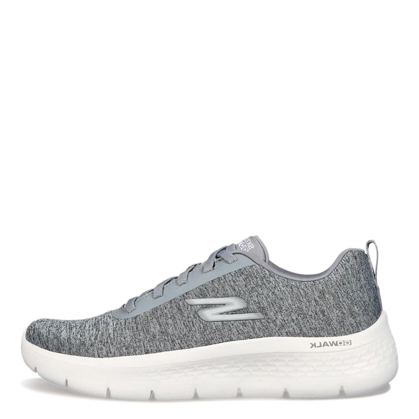 Peltz Shoes Women's Skechers GO WALK FLEX - Dazzling Smile Sneaker GREY 124959-GRY