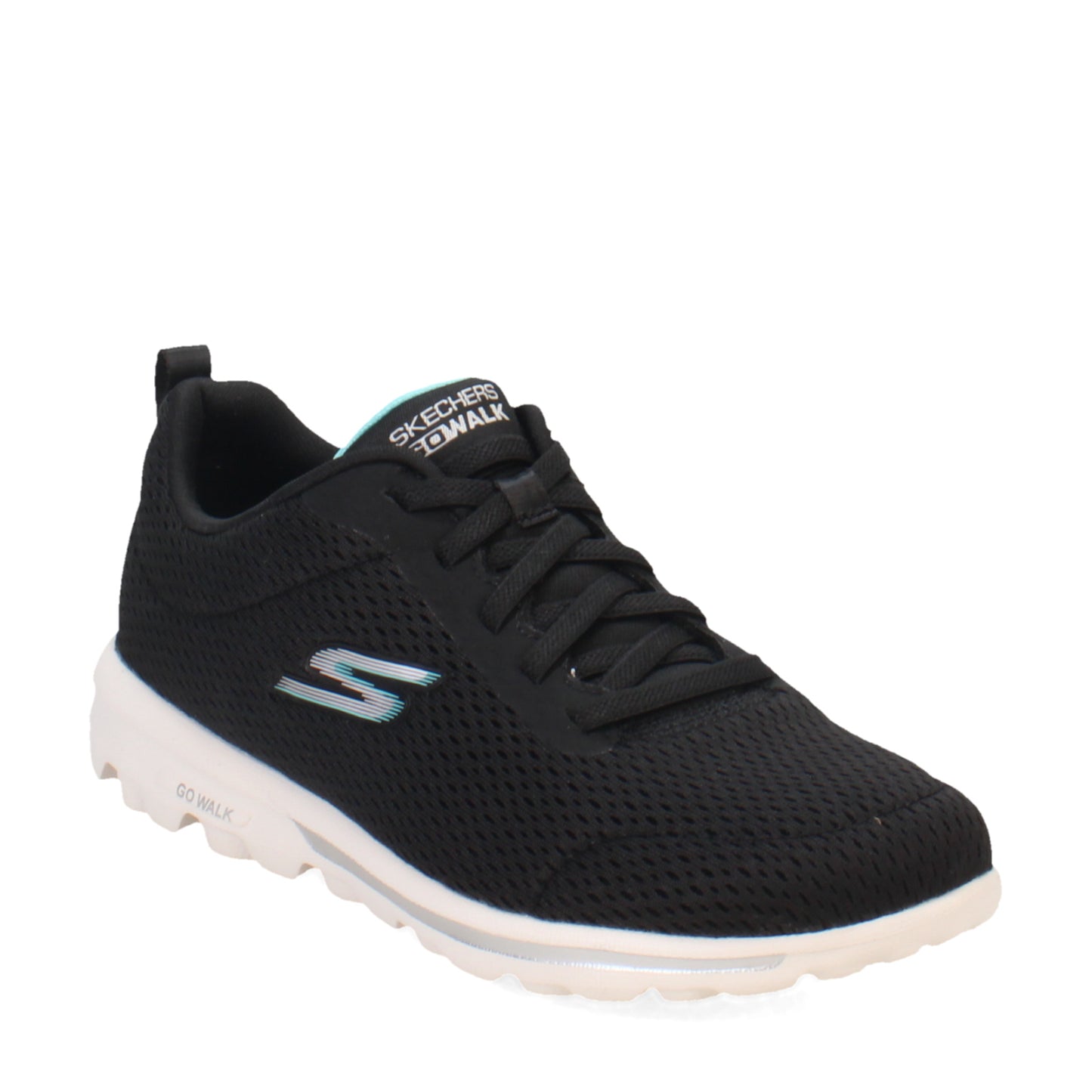 Peltz Shoes Women's Skechers GO WALK Travel - Fun Journey Sneaker BLACK 124985-BKAQ