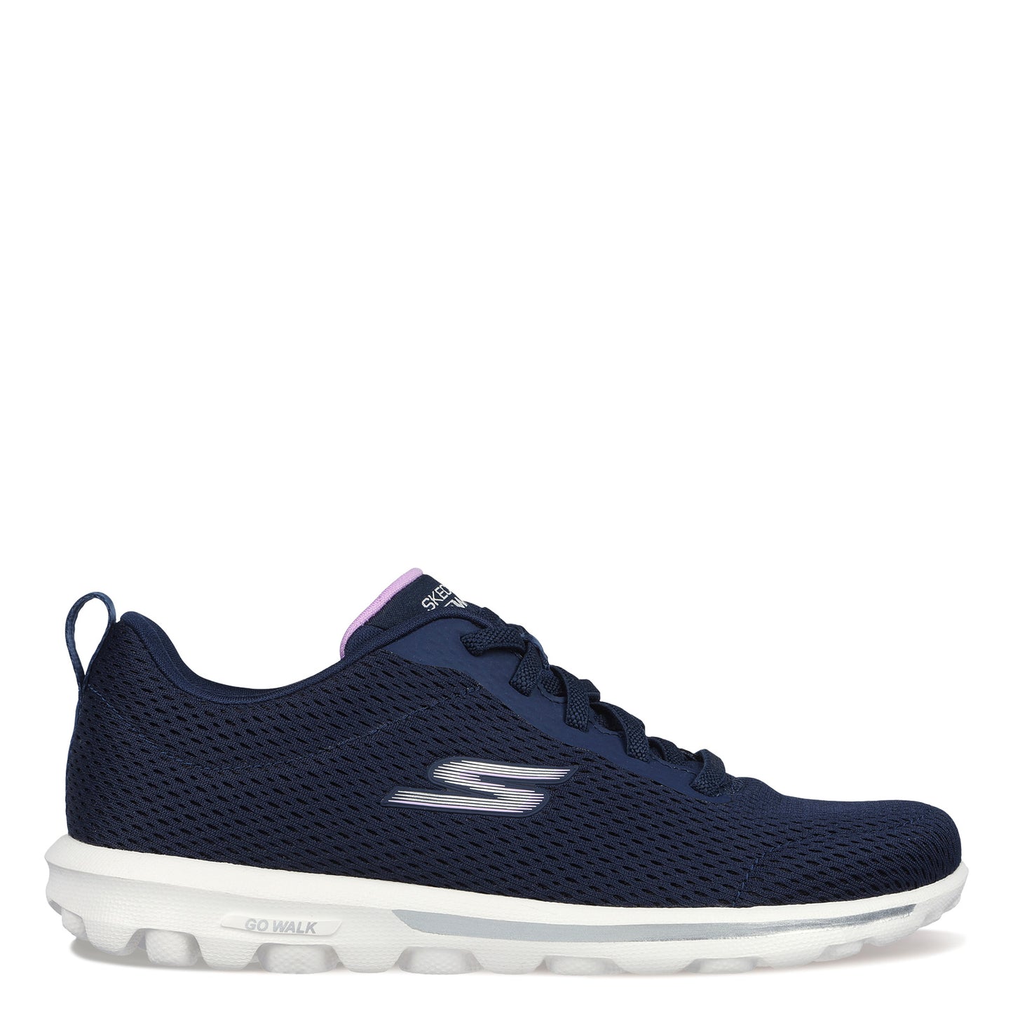 Peltz Shoes Women's Skechers GO WALK Travel - Fun Journey Sneaker - Wide Width NAVY 124985W-NVLV