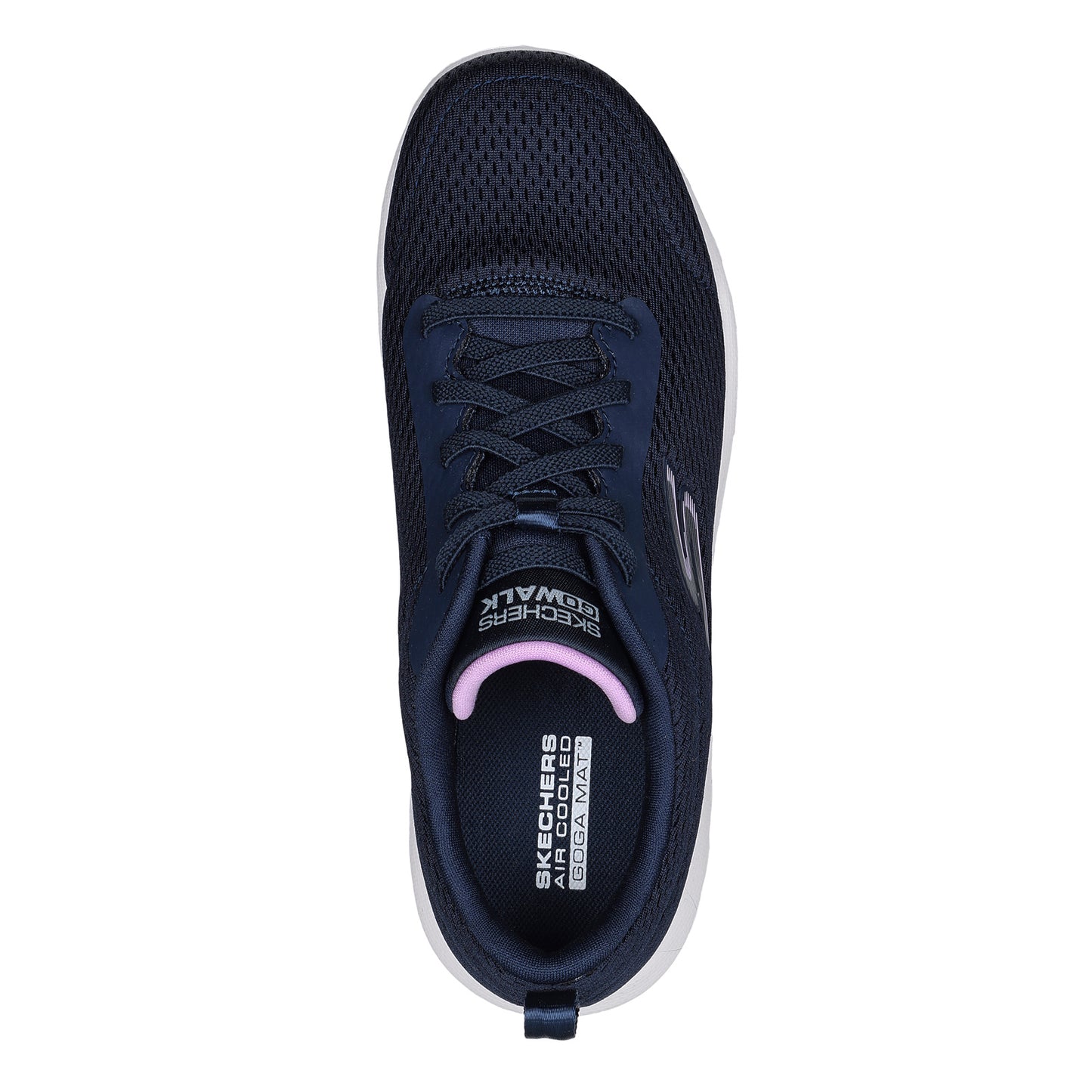 Peltz Shoes Women's Skechers GO WALK Travel - Fun Journey Sneaker - Wide Width NAVY 124985W-NVLV