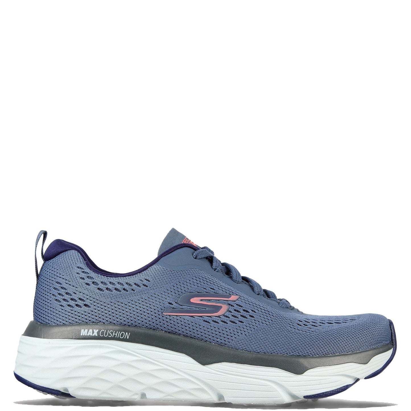 Peltz Shoes Women's Skechers GOrun Max Cushioning Elite - Destination Point BLUE PINK 128262-BLPK