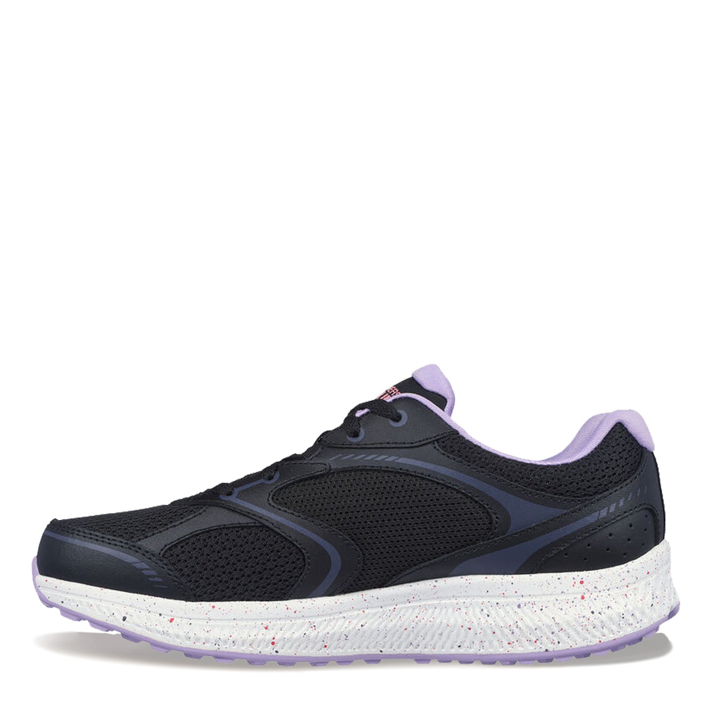 Peltz Shoes Women's Skechers GO RUN Consistent - Vivid Horizon Running Shoe BLACK WHITE PURPLE 128285-BKLV