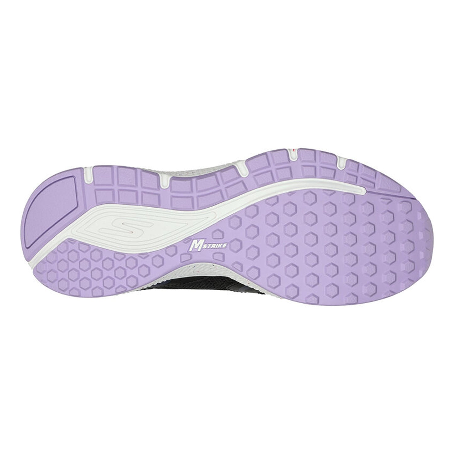 Peltz Shoes Women's Skechers GO RUN Consistent - Vivid Horizon Running Shoe BLACK WHITE PURPLE 128285-BKLV