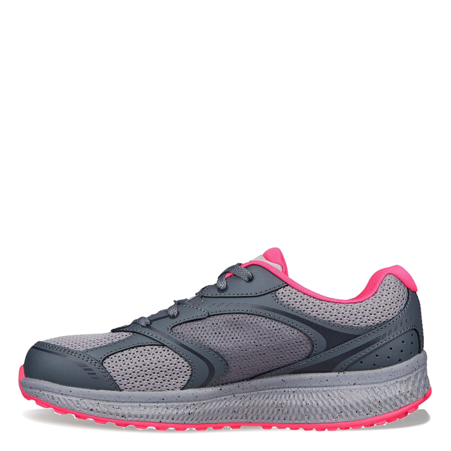 Peltz Shoes Women's Skechers GO RUN Consistent - Vivid Horizon Running Shoe Gray/Pink 128285-GYPK