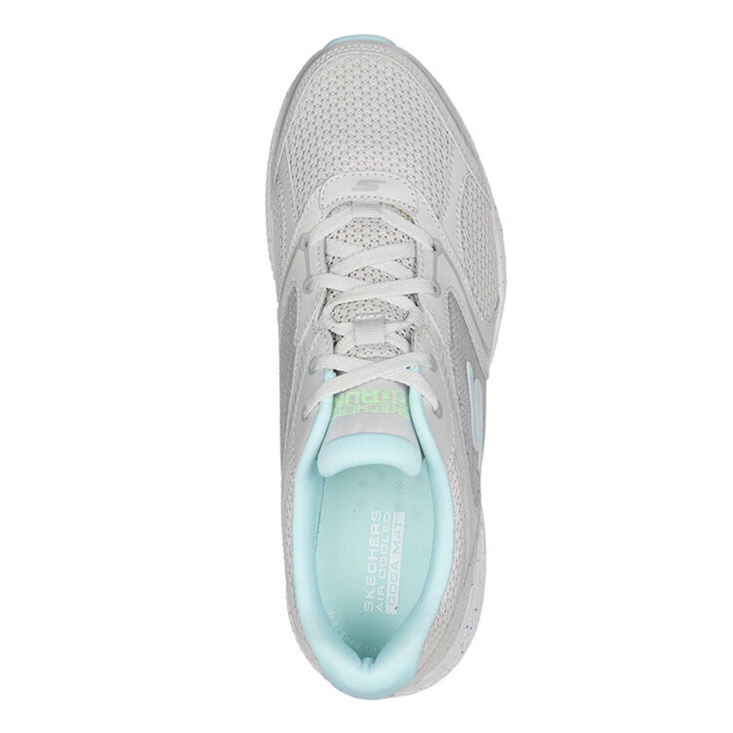 Peltz Shoes Women's Skechers GO RUN Consistent - Vivid Horizon Running Shoe - Wide Width GREY BLUE 128285W-GYBL