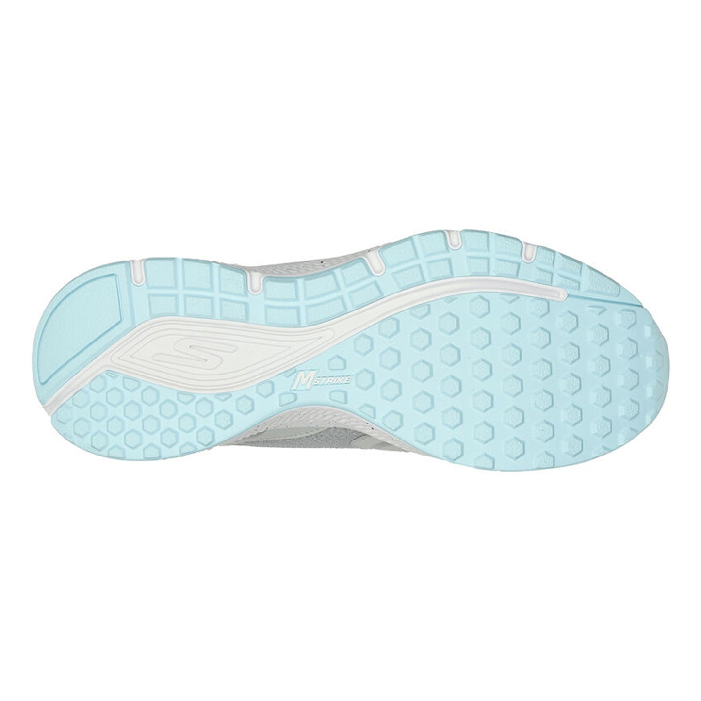 Peltz Shoes Women's Skechers GO RUN Consistent - Vivid Horizon Running Shoe - Wide Width GREY BLUE 128285W-GYBL