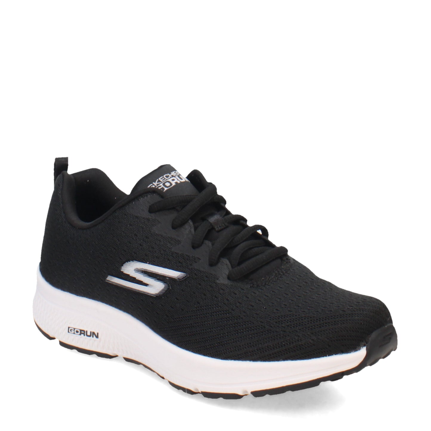 Peltz Shoes Women's Skechers GO RUN Consistent - Energize Running Shoe BLACK WHITE 128286-BKW