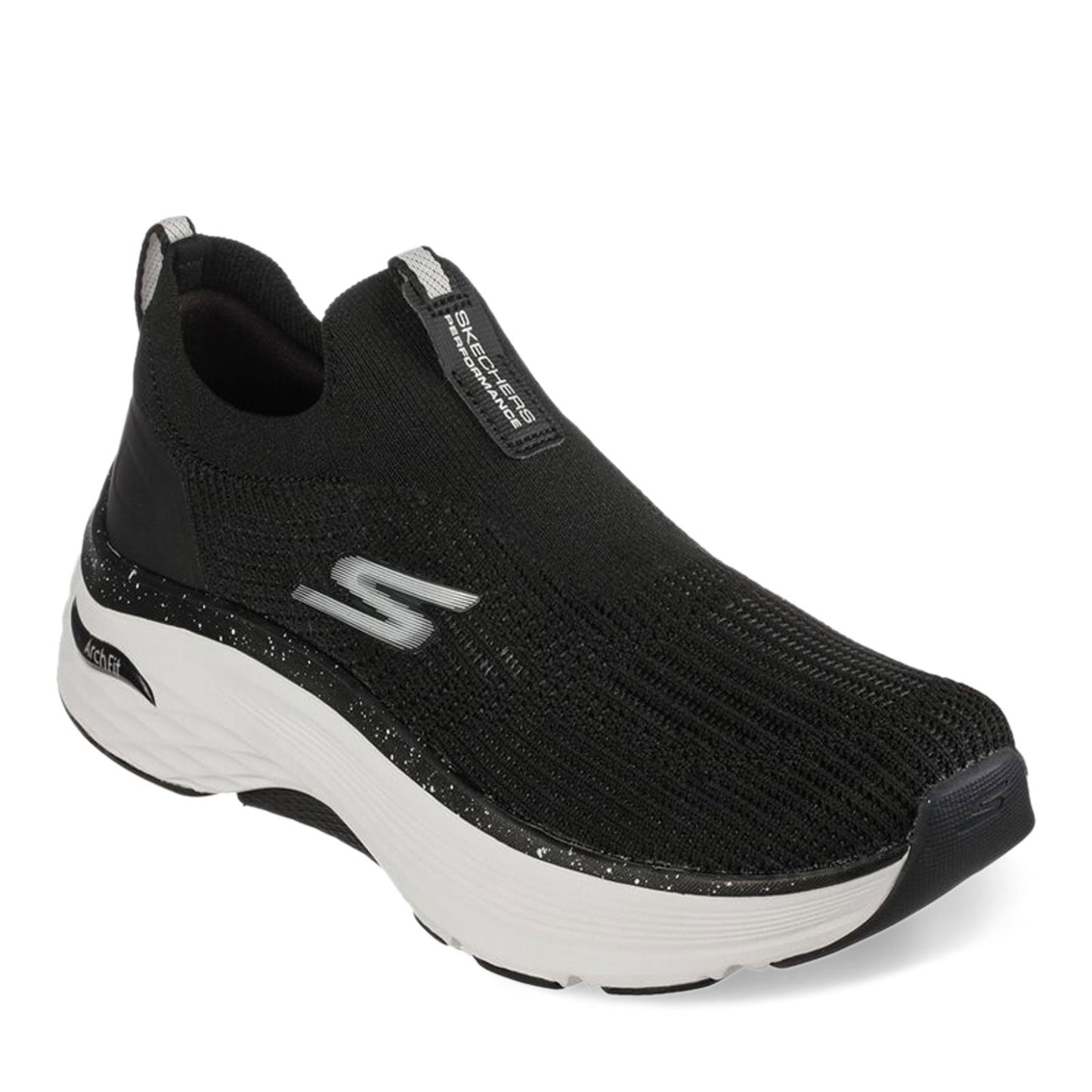 Peltz Shoes Women's Skechers Max Cushioning Arch Fit - Myrona Sneaker BLACK 128307-BKW