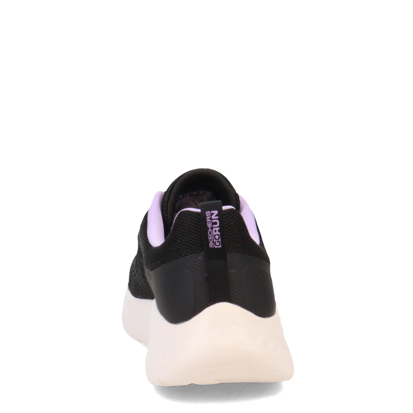 Peltz Shoes Women's Skechers GO RUN Lite Running Shoe BLACK WHITE PURPLE 129423-BKPR