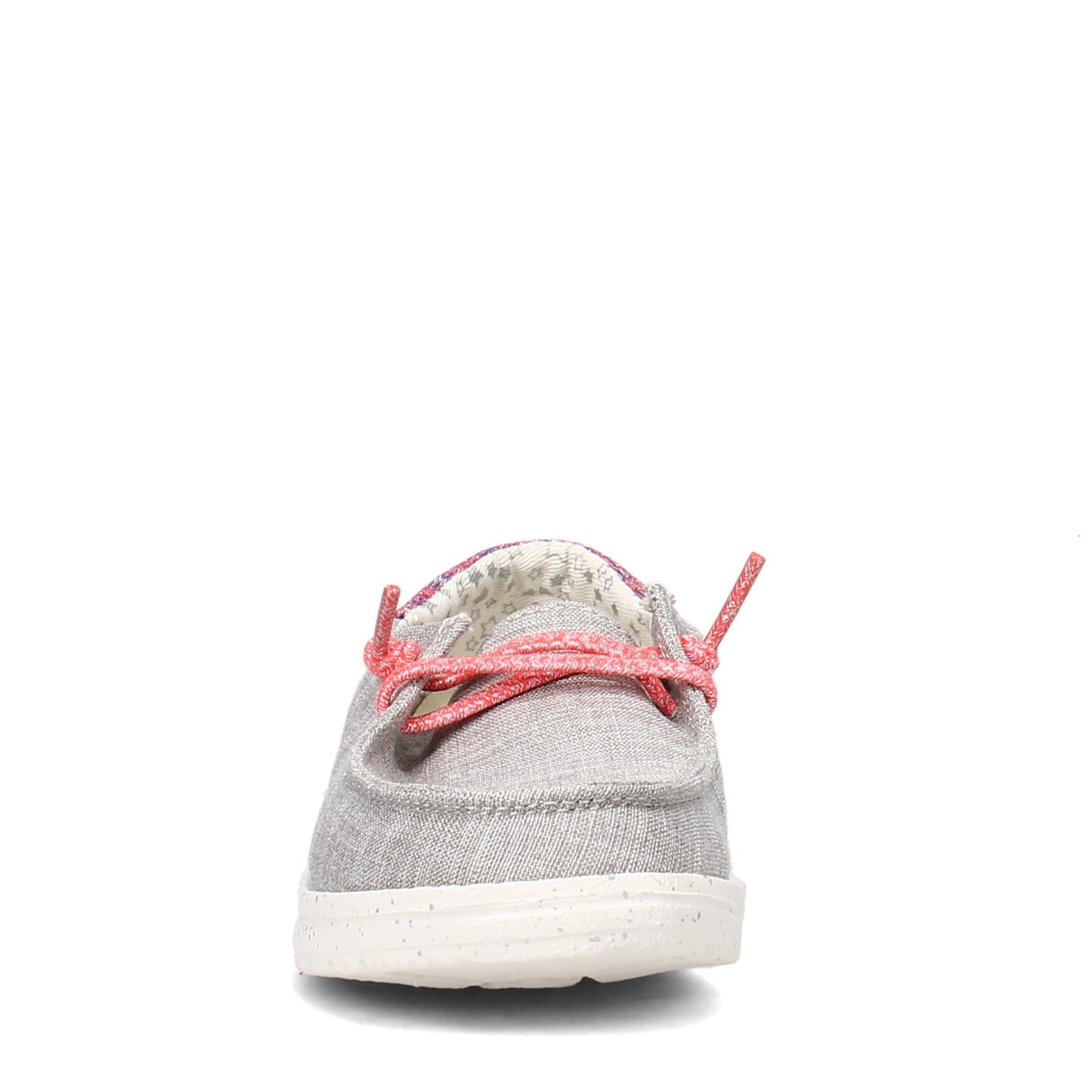 Peltz Shoes Girl's Hey Dude Wendy Youth Funk Slip-On - Little Kid GREY PINK 130123026