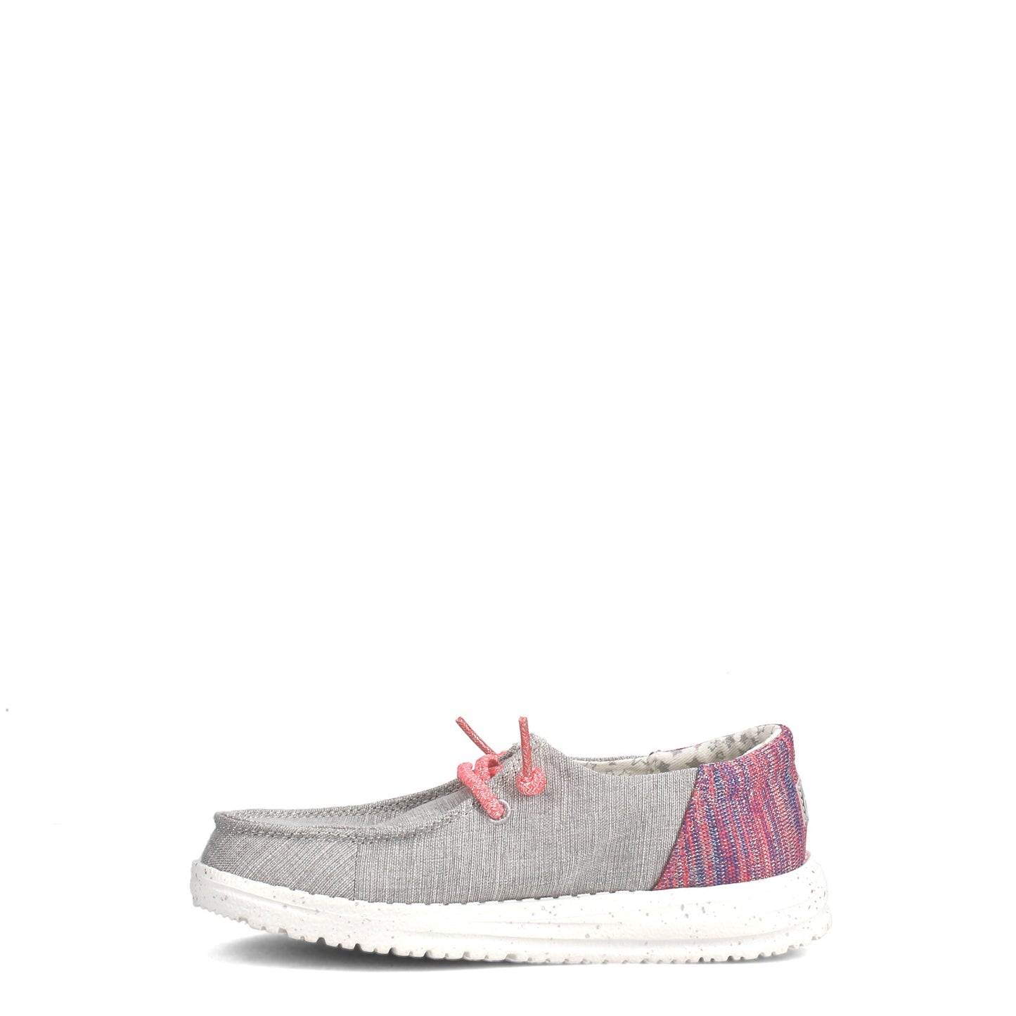 Peltz Shoes Girl's Hey Dude Wendy Youth Funk Slip-On - Little Kid GREY PINK 130123026