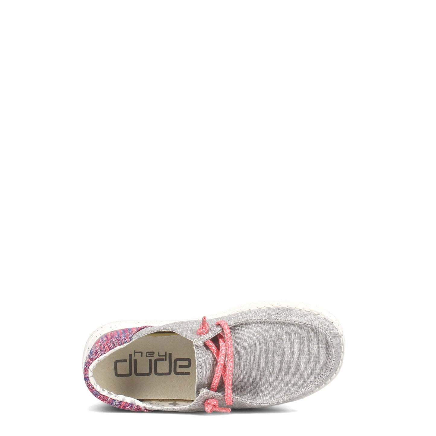 Peltz Shoes Girl's Hey Dude Wendy Youth Funk Slip-On - Little Kid GREY PINK 130123026