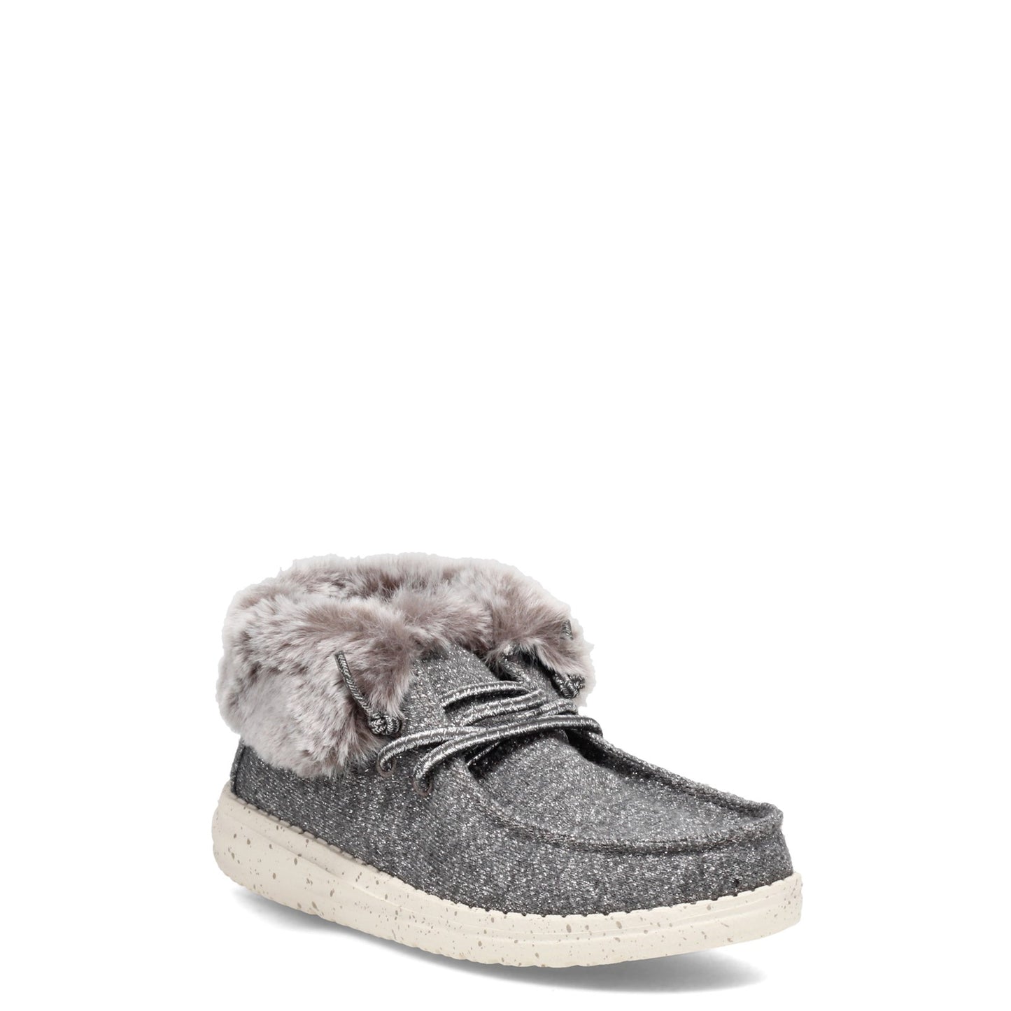 Peltz Shoes Girl's Hey Dude Wendy Bootie - Little Kid GREY 130193000