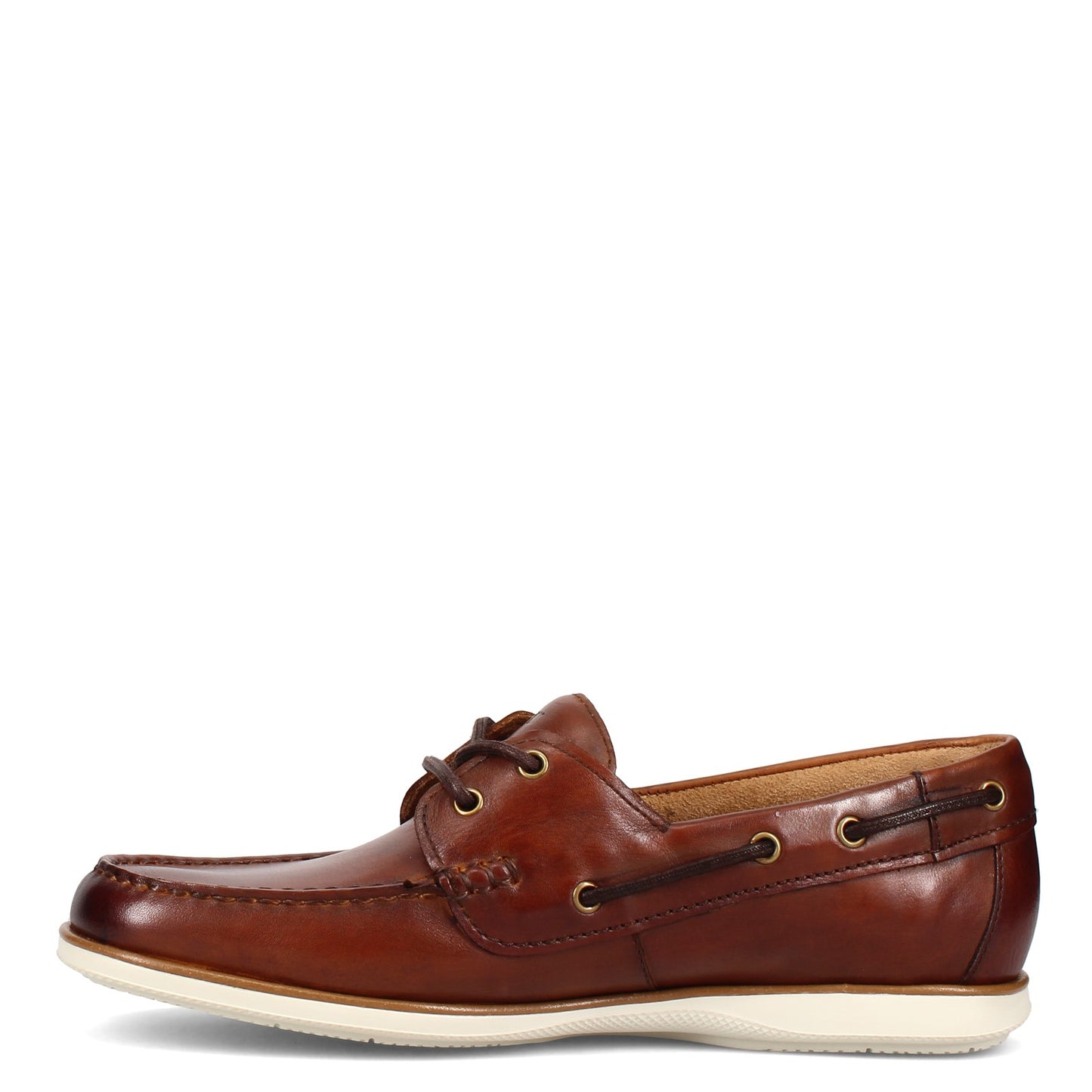 Peltz Shoes Men's Florsheim Atlantic Boat Shoe COGNAC 13367-221