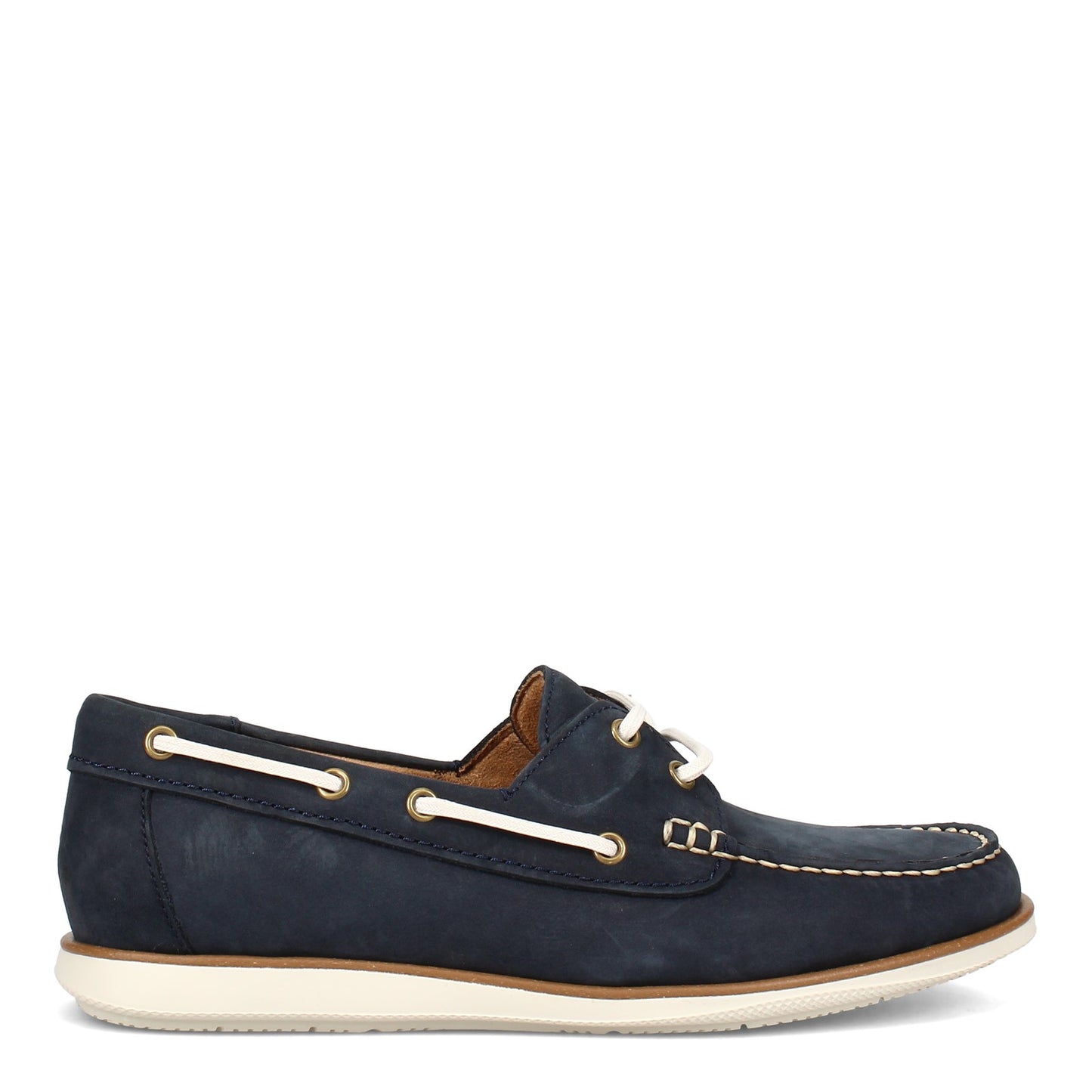 Peltz Shoes Men's Florsheim Atlantic Boat Shoe NAVY 13367-410