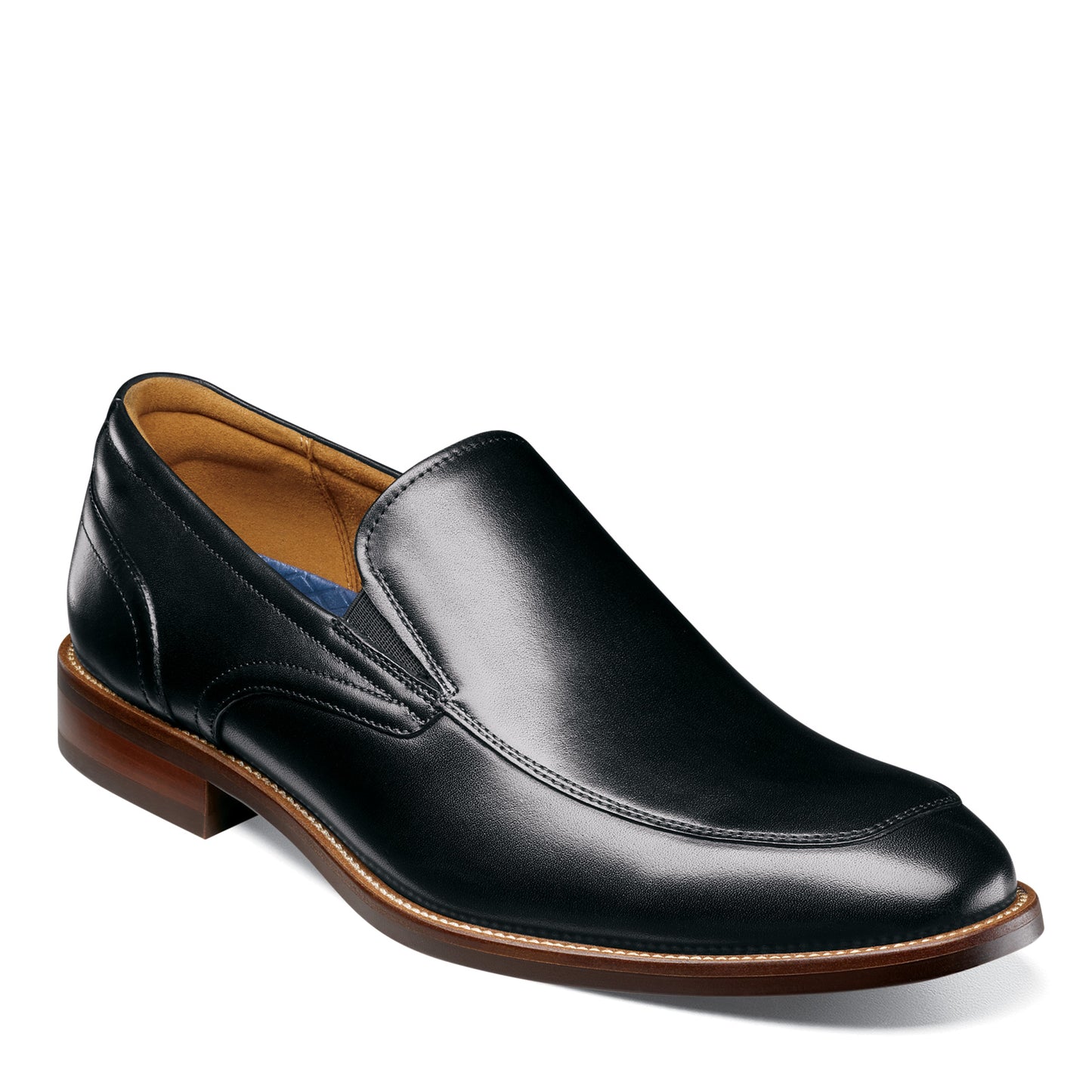 Peltz Shoes Men's Florsheim Rucci Moc Toe Slip-On BLACK 13386-001