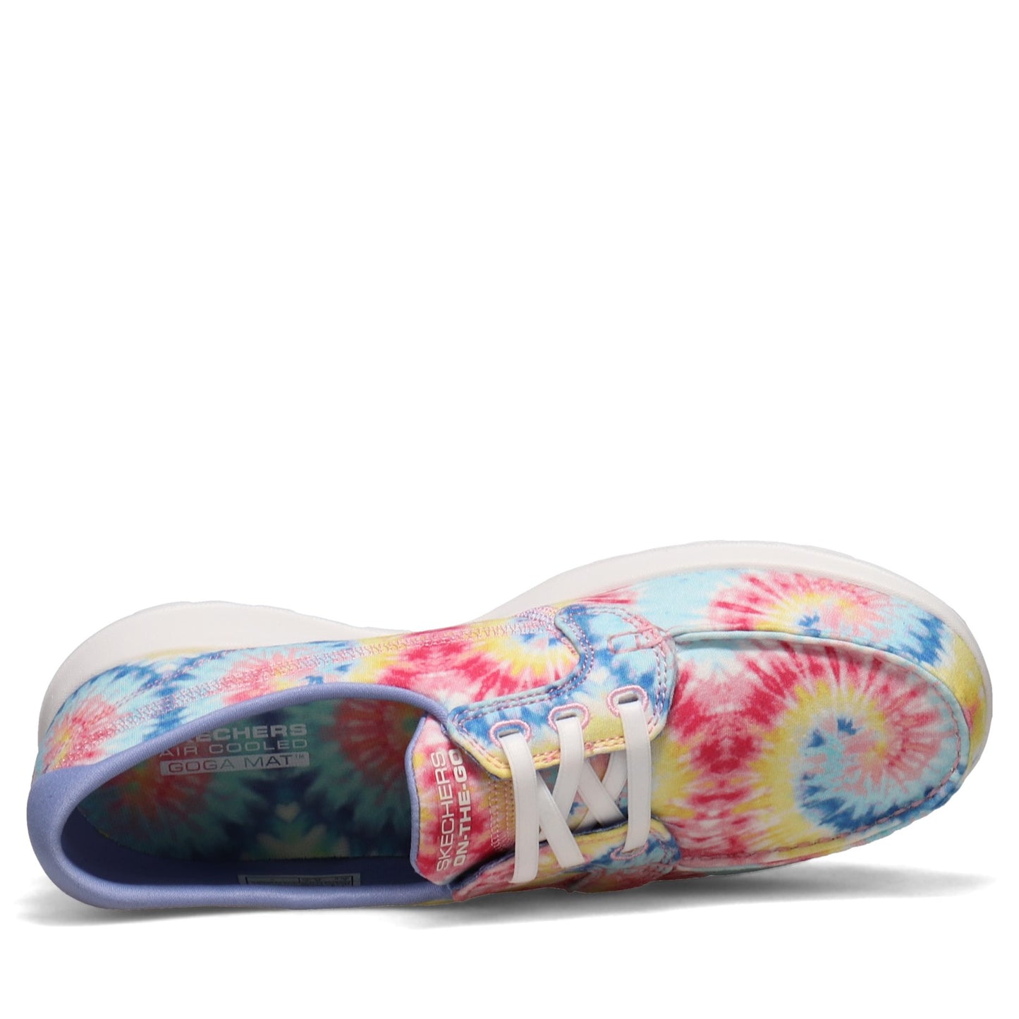 Peltz Shoes Women's Skechers GOwalk Lite - Electrifying Boat Shoe TIE DYE 136096-MULT