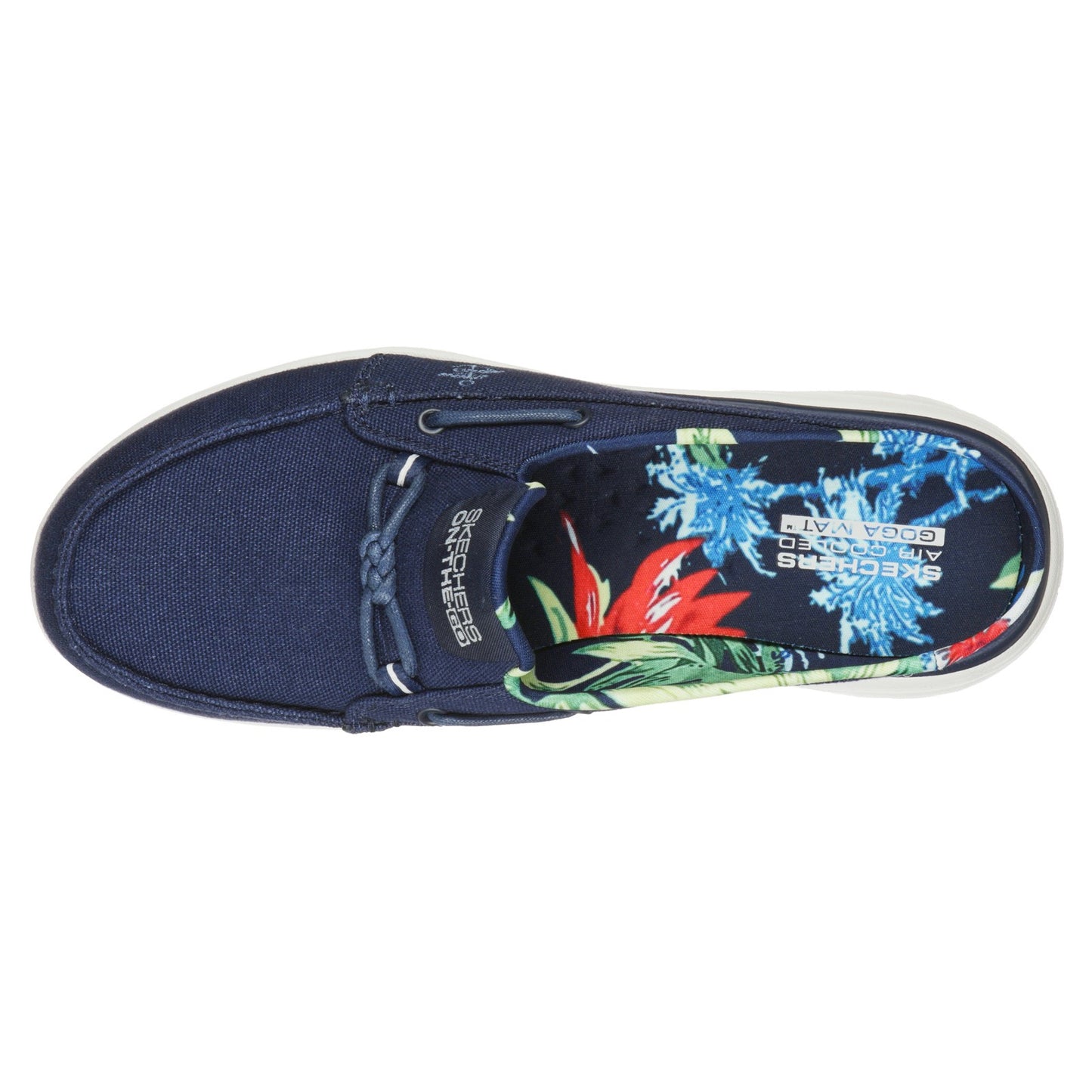 Peltz Shoes Women's Skechers On-the-GO Flex - Saltwater Slip-On NAVY 136496-NVY
