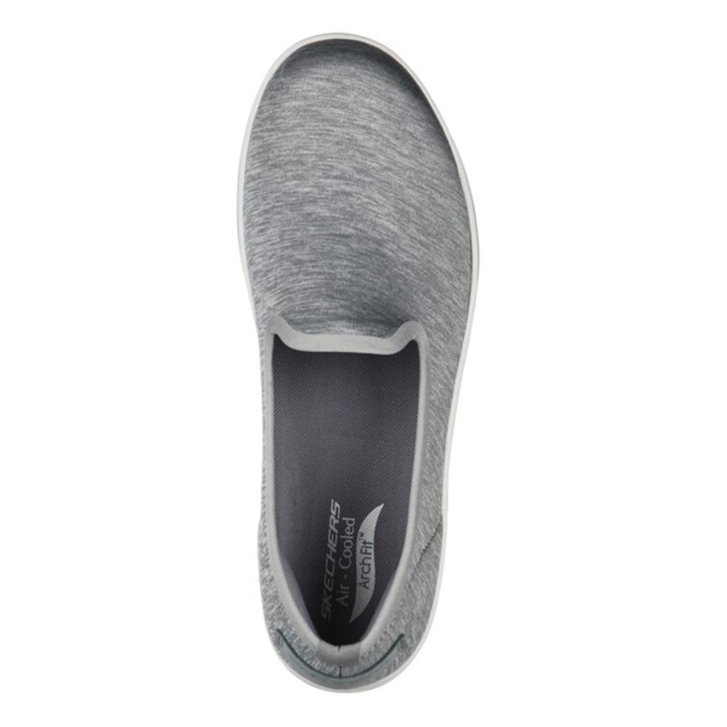 Peltz Shoes Women's Skechers Arch Fit Uplift - Perceived Slip-On GREY 136564-GRY