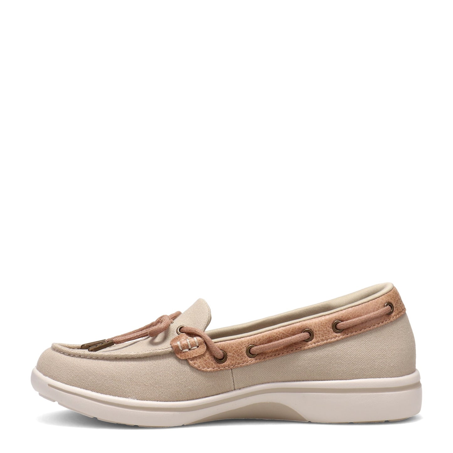Peltz Shoes Women's Skechers Arch Fit Uplift - Shoreline Boat Shoe NATURAL 136600-NAT
