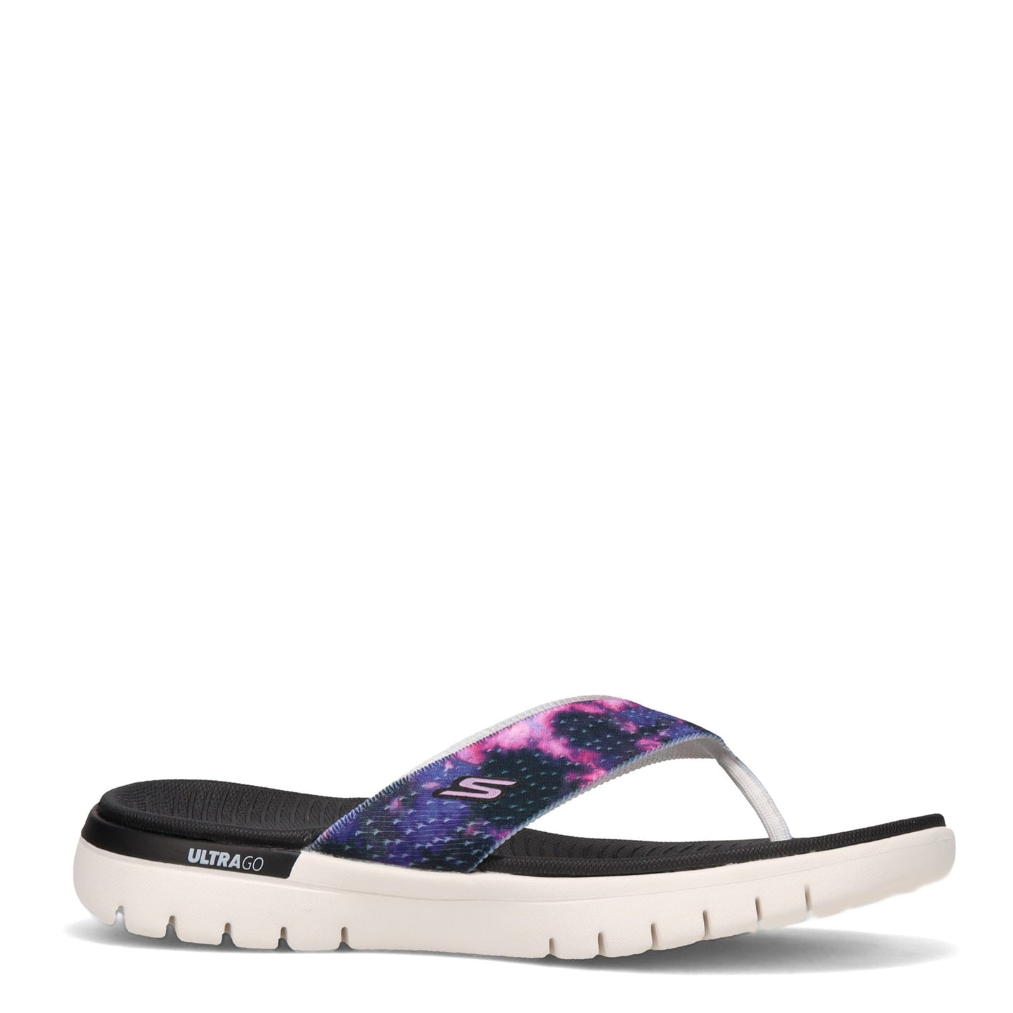 Peltz Shoes Women's Skechers On the GO Flex - High Spirits Sandal BLACK MULTI 140282-BKMT