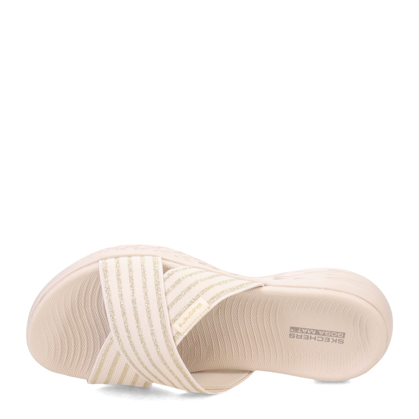Peltz Shoes Women's Skechers On the GO 600 - Stunning Sandal NATURAL 140740-NAT
