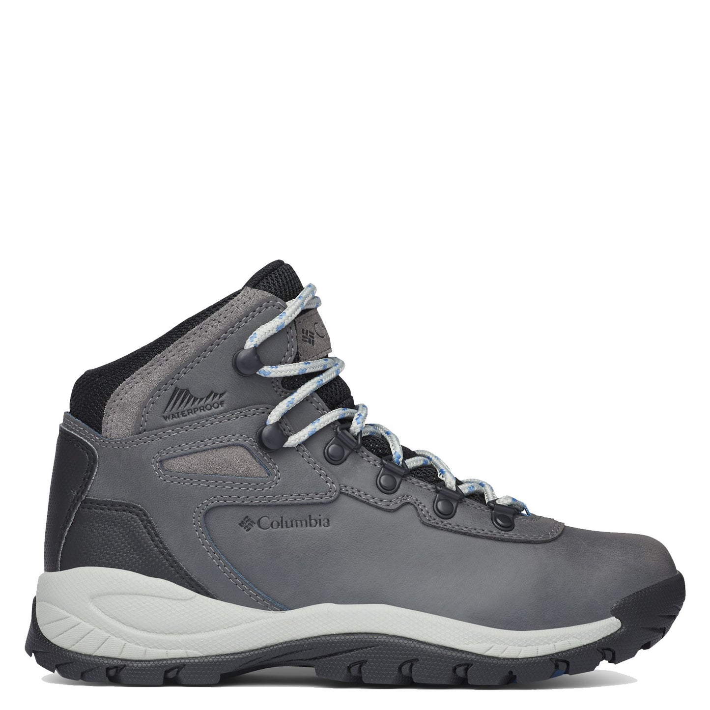 Peltz Shoes Women's Columbia Newton Ridge Plus II Waterproof Hiking Boot QUARRY 1424692-052