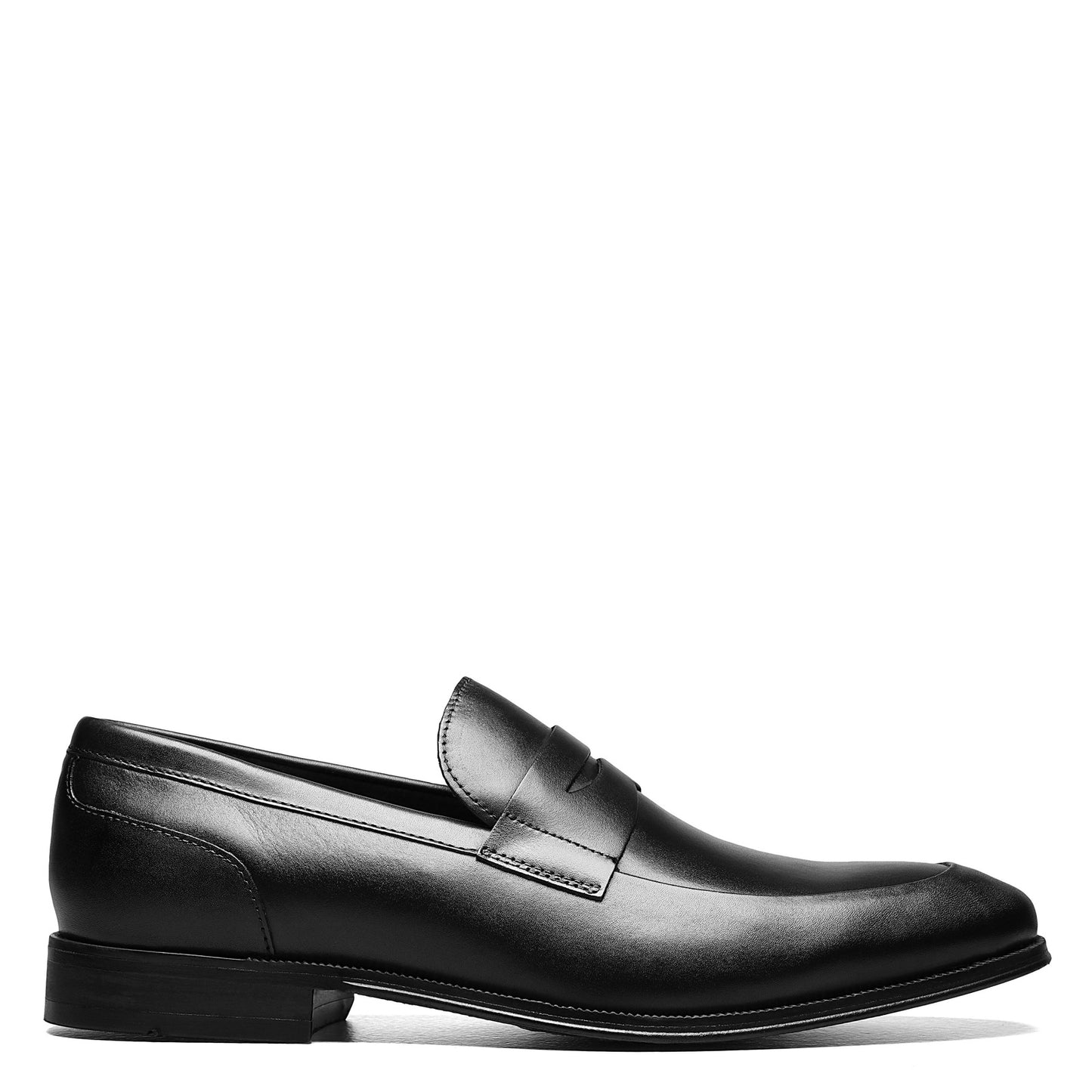 Peltz Shoes Men's Florsheim Jetson Moc Toe Penny Loafer BLACK 14252-001