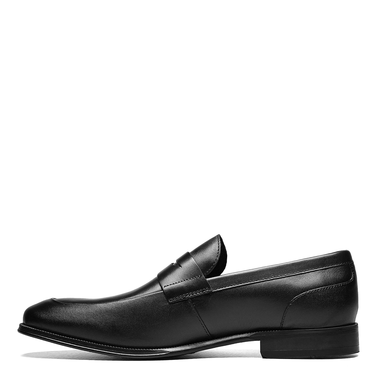 Peltz Shoes Men's Florsheim Jetson Moc Toe Penny Loafer BLACK 14252-001