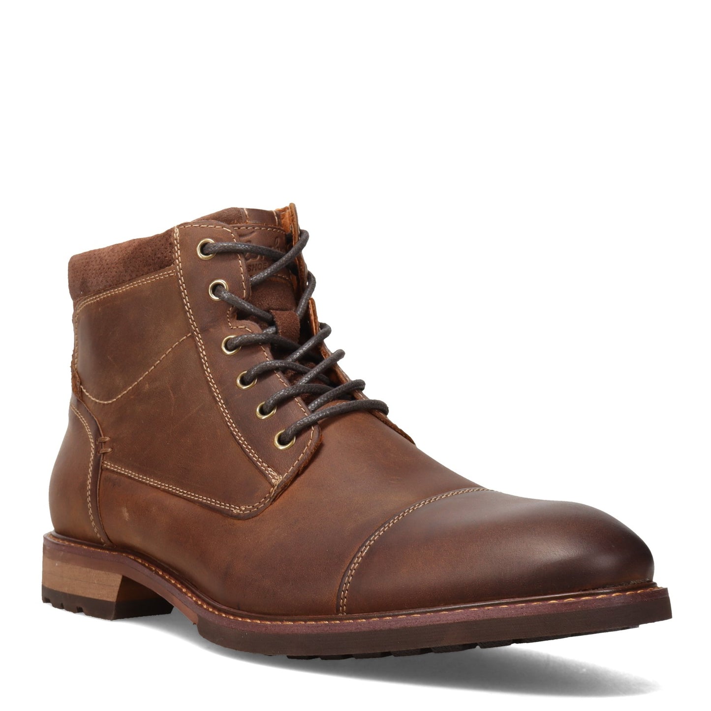 Peltz Shoes Men's Florsheim Lodge Boot BROWN 14286-215