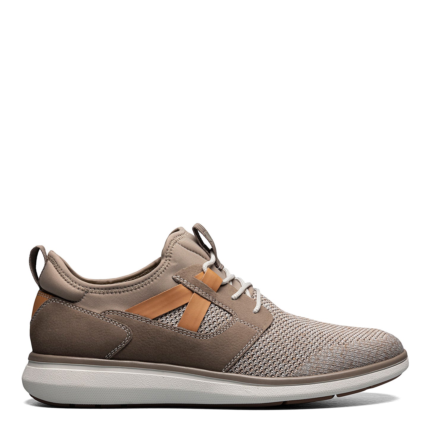 Peltz Shoes Men's Florsheim Venture Knit Plain Toe Sneaker MUSHROOM 14315-051
