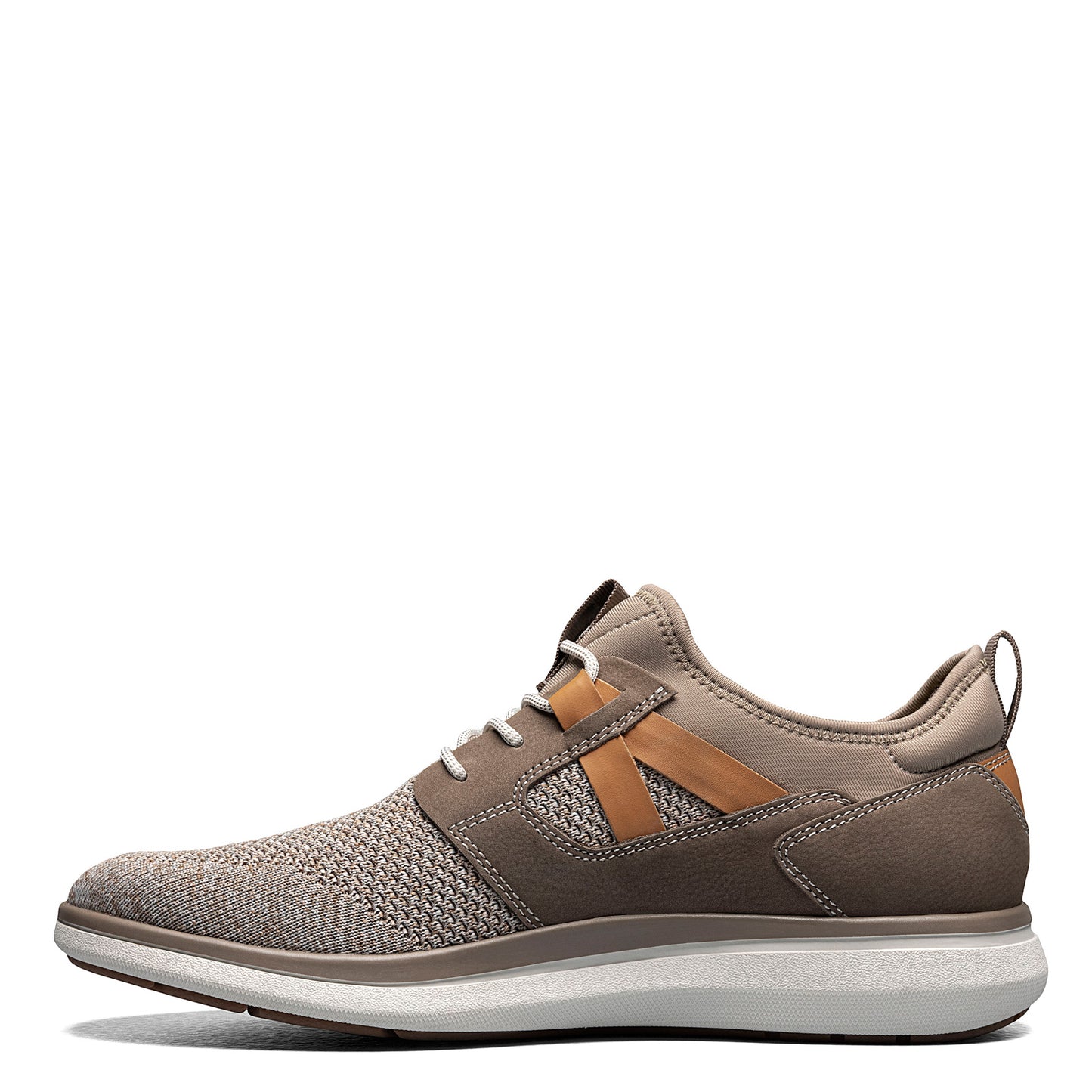 Peltz Shoes Men's Florsheim Venture Knit Plain Toe Sneaker MUSHROOM 14315-051