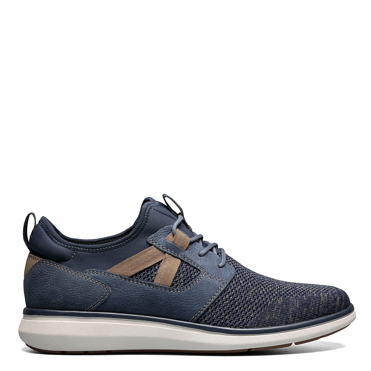 Peltz Shoes Men's Florsheim Venture Knit Plain Toe Sneaker NAVY 14315-410