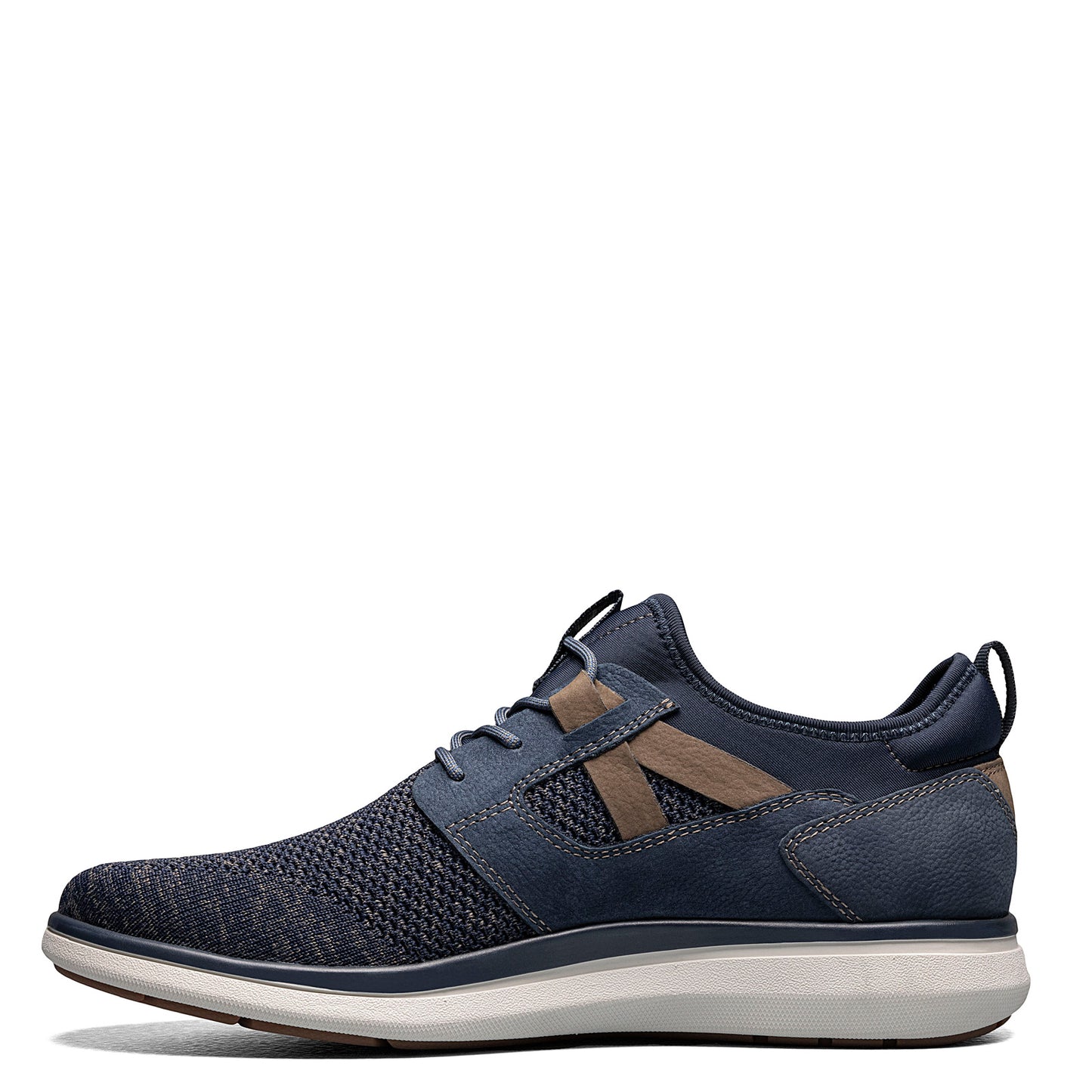 Peltz Shoes Men's Florsheim Venture Knit Plain Toe Sneaker NAVY 14315-410