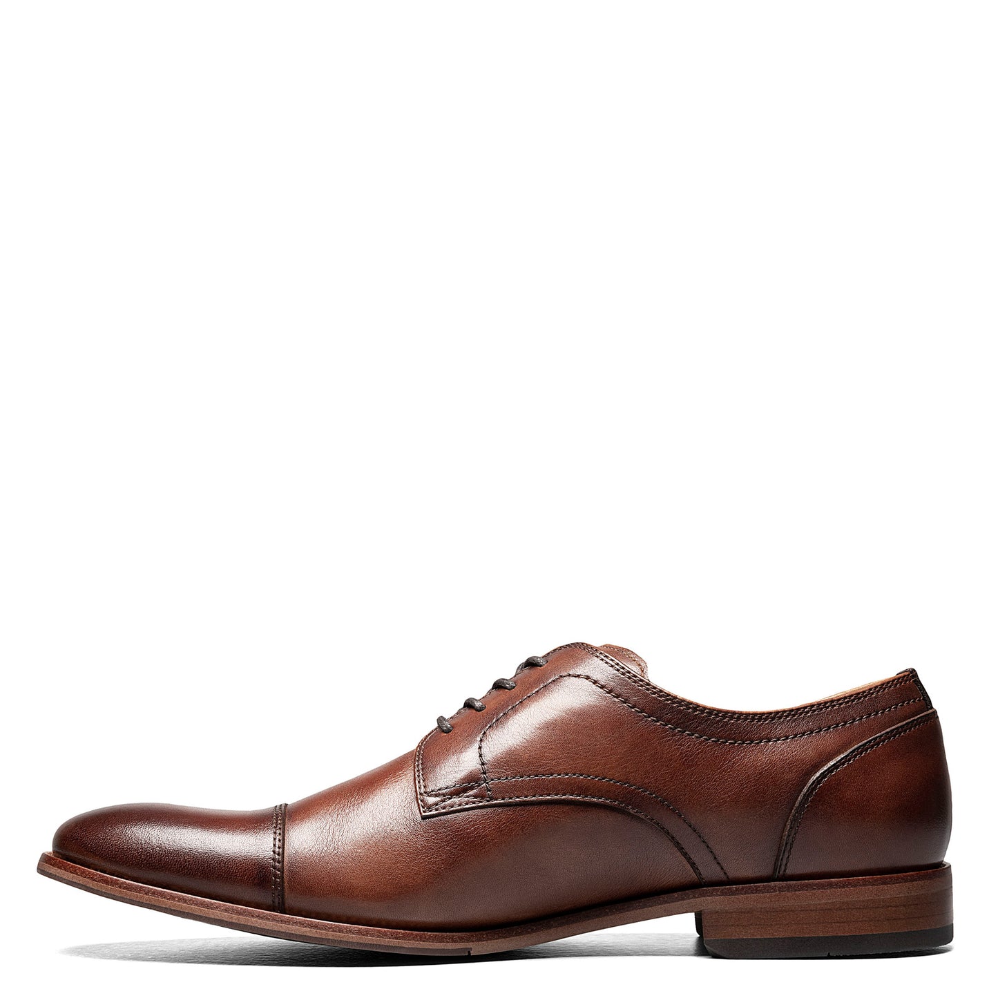 Peltz Shoes Men's Florsheim Flex Cap Toe Oxford COGNAC 14317-221