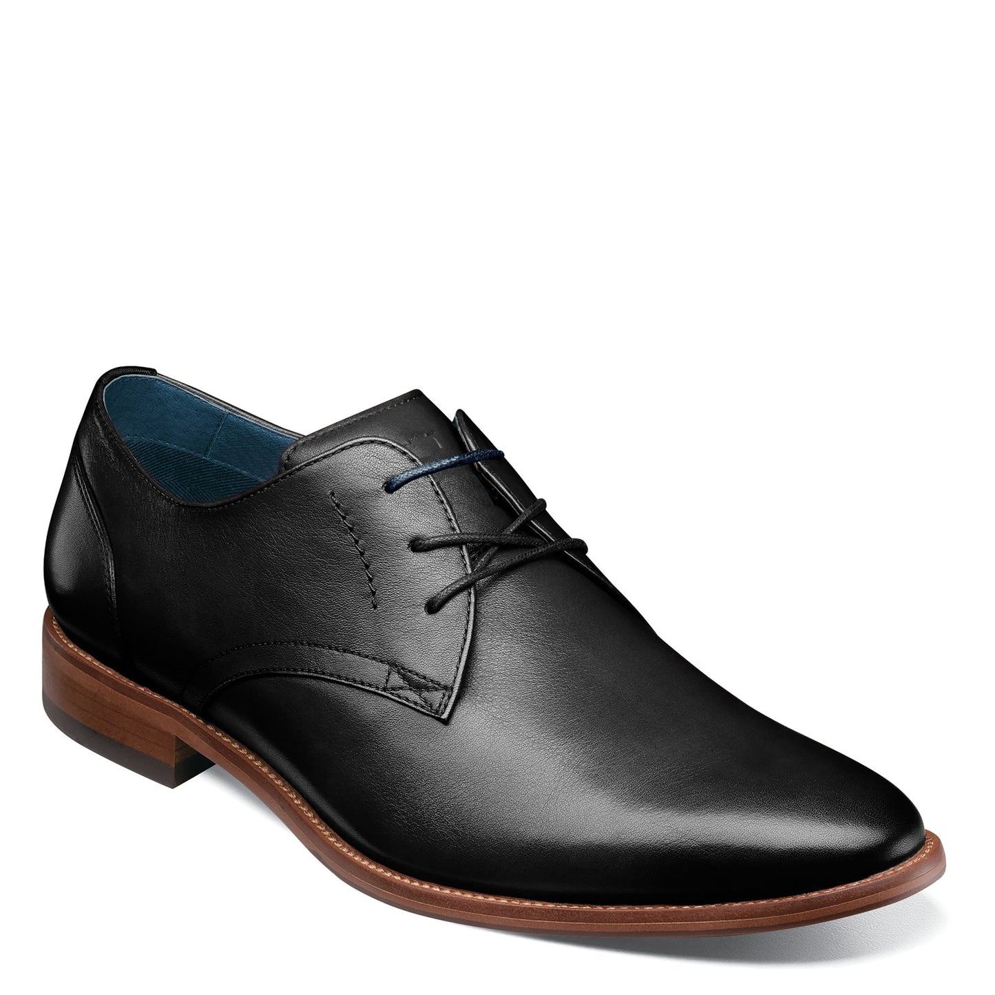 Peltz Shoes Men's Florsheim Flex Plain Toe Oxford BLACK 14318-001