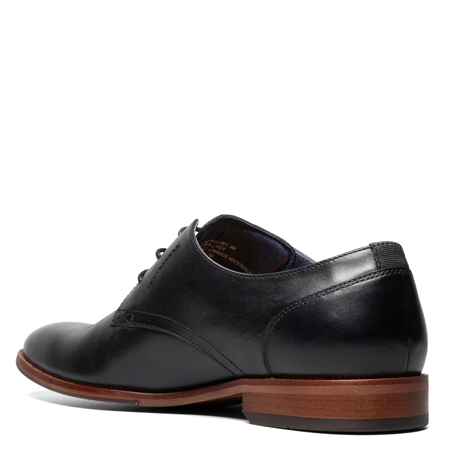 Peltz Shoes Men's Florsheim Flex Plain Toe Oxford BLACK 14318-001