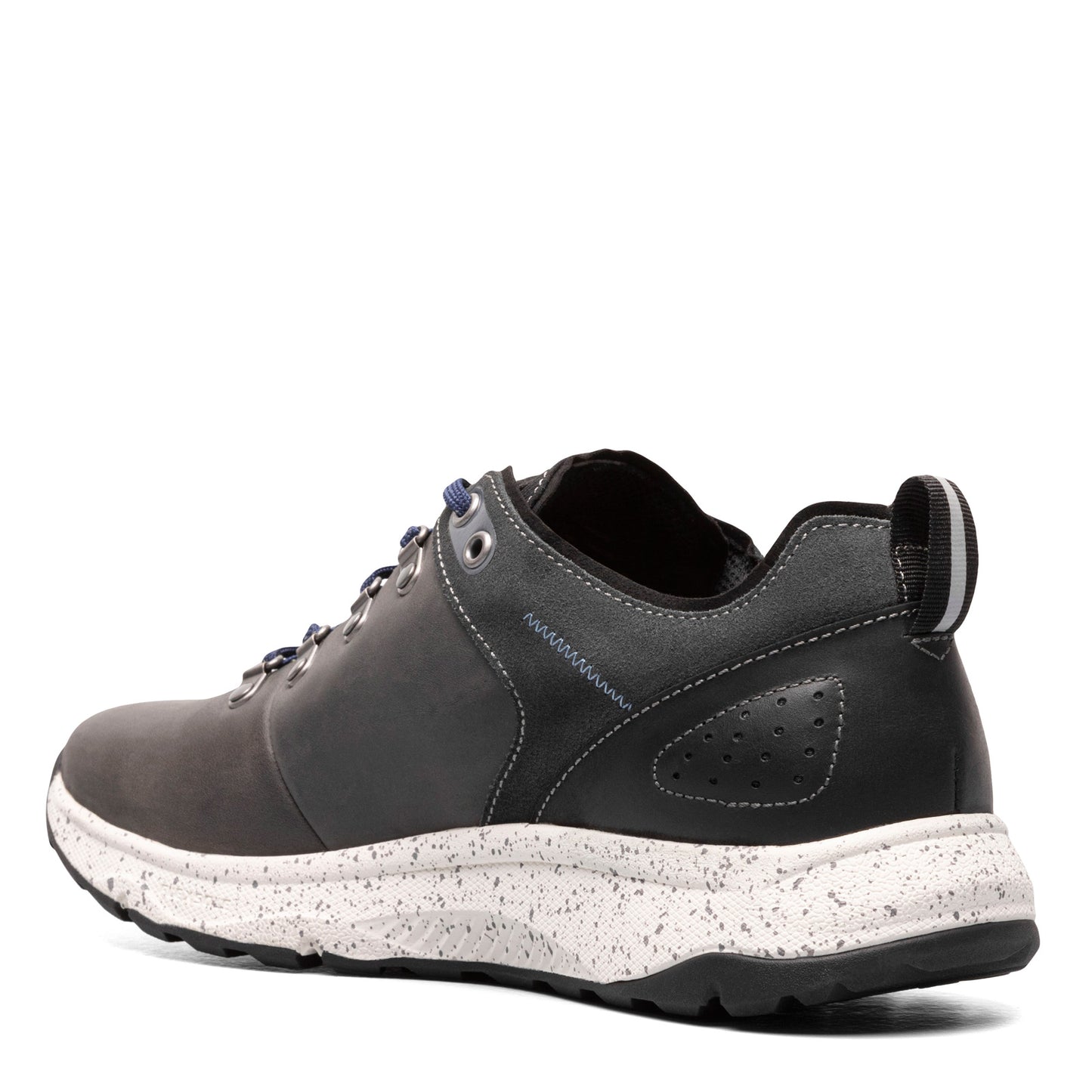 Peltz Shoes Men's Florsheim Tread Lite Plain Toe Sneaker GREY LEATHER 14376-020