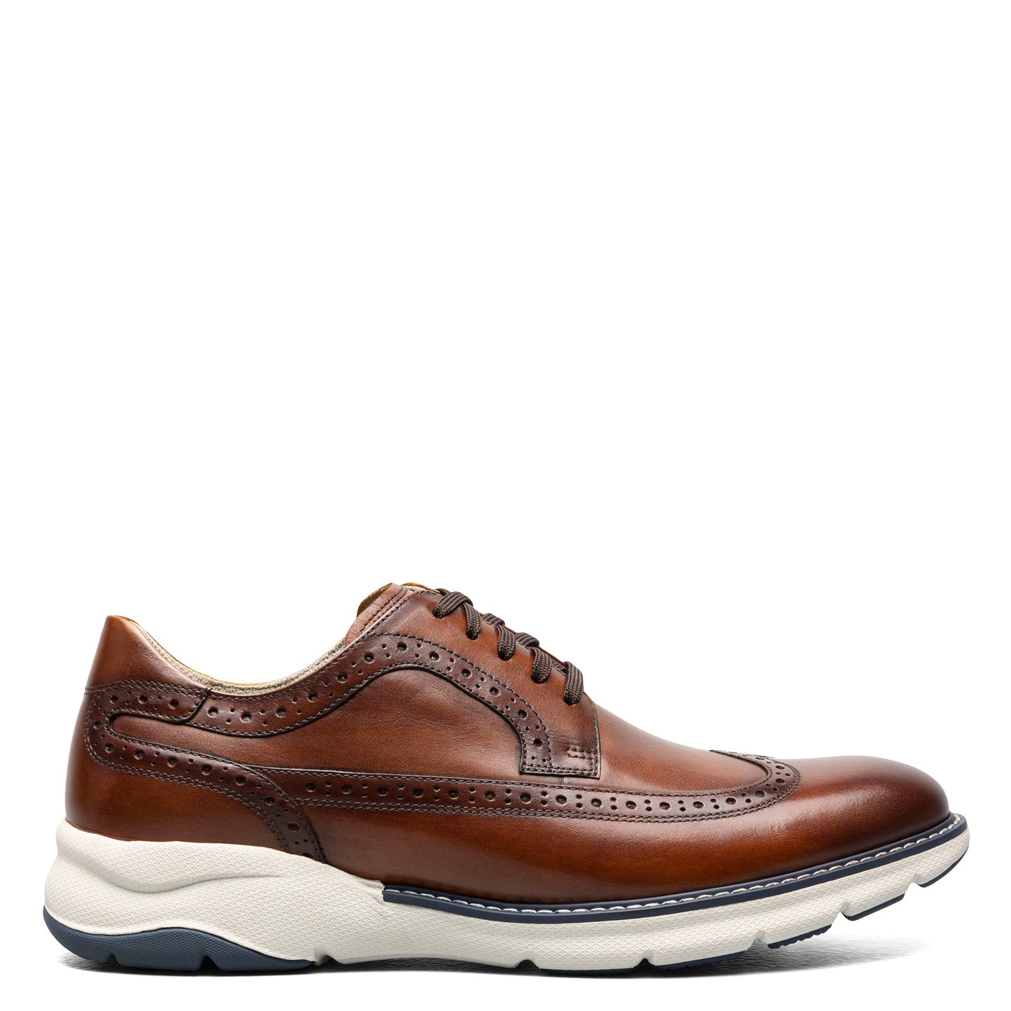 Peltz Shoes Men's Florsheim Frenzi Wingtip Oxford COGNAC MULTI 14381-229