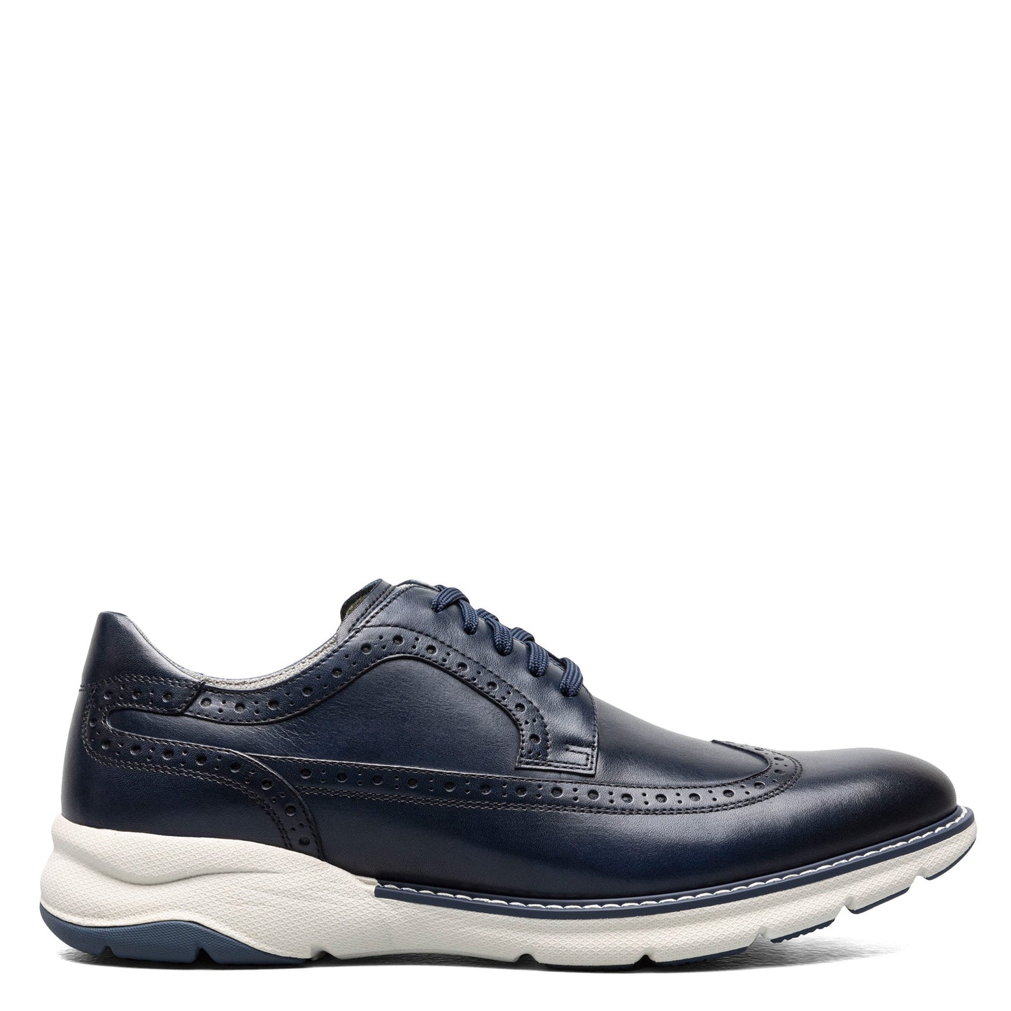 Peltz Shoes Men's Florsheim Frenzi Wingtip Oxford NAVY 14381-410