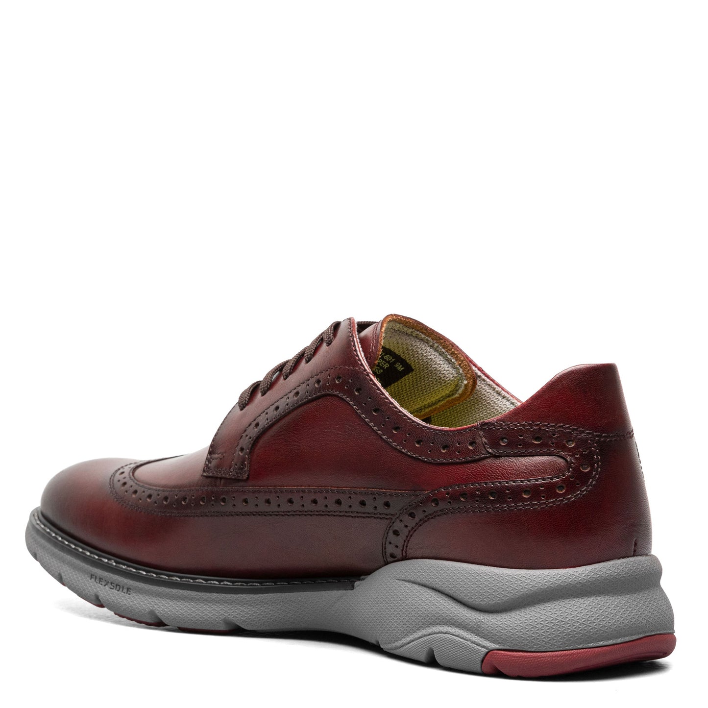 Peltz Shoes Men's Florsheim Frenzi Wingtip Oxford BURGUNDY 14381-601